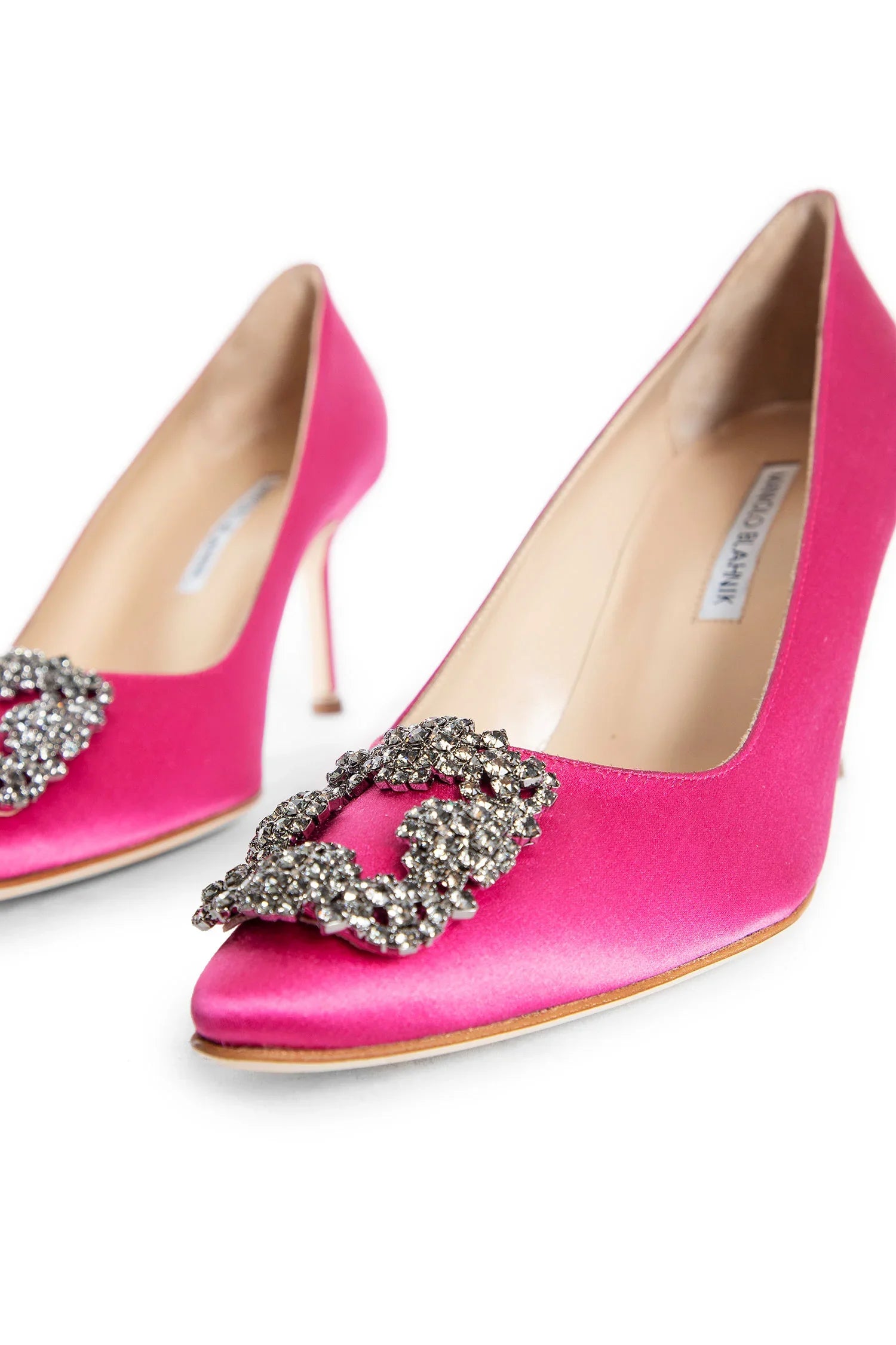 Hangisi Satin Jewel Buckle Pumps - Antonioli.eu