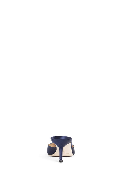 Hangisi Satin Jewel Buckle Mules - Antonioli.eu