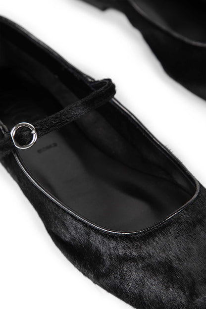Uma Ponyhair Mary-Jane Flats