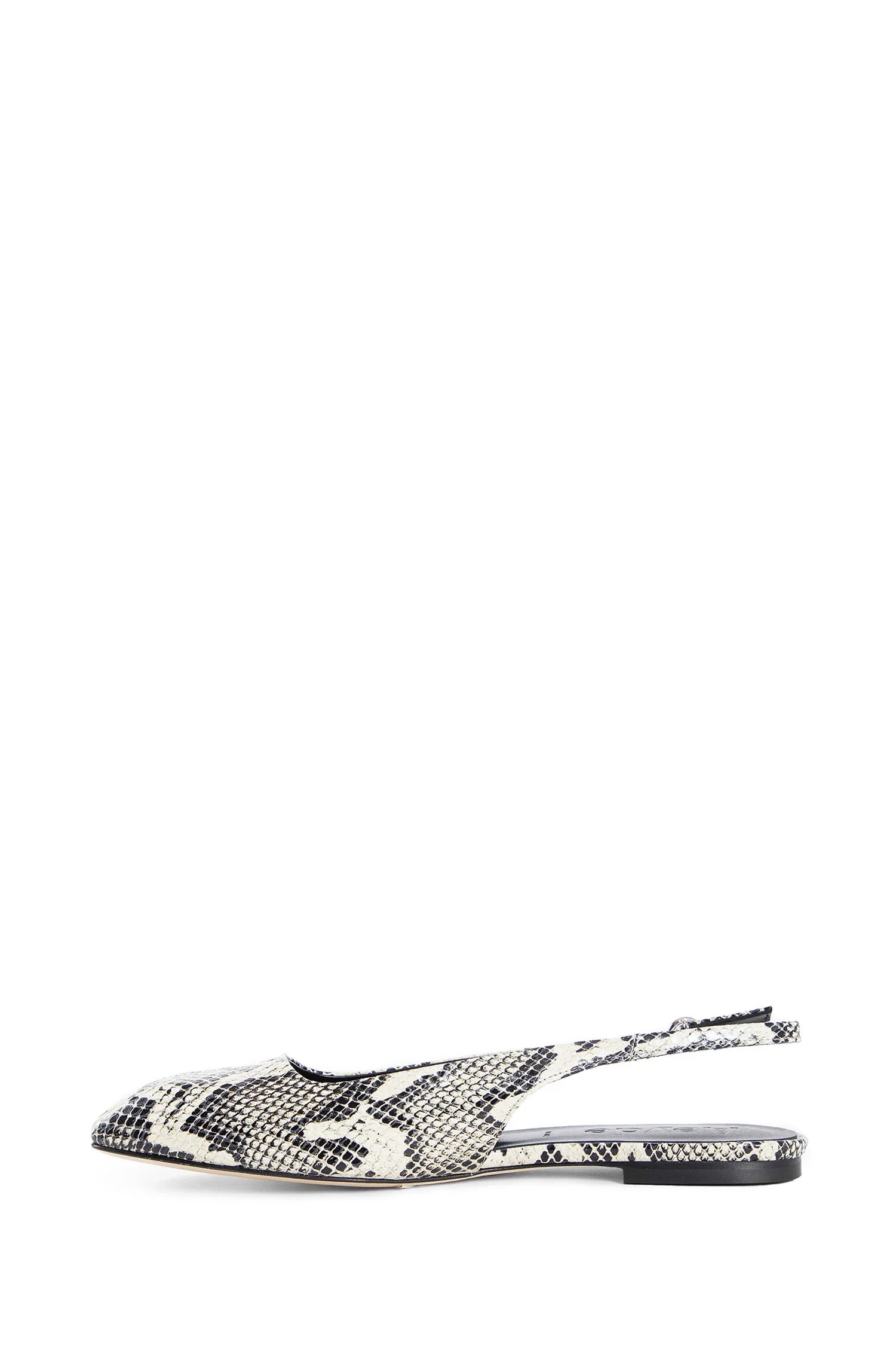 Geraldine Snake Print Slingback Flats - Antonioli.eu