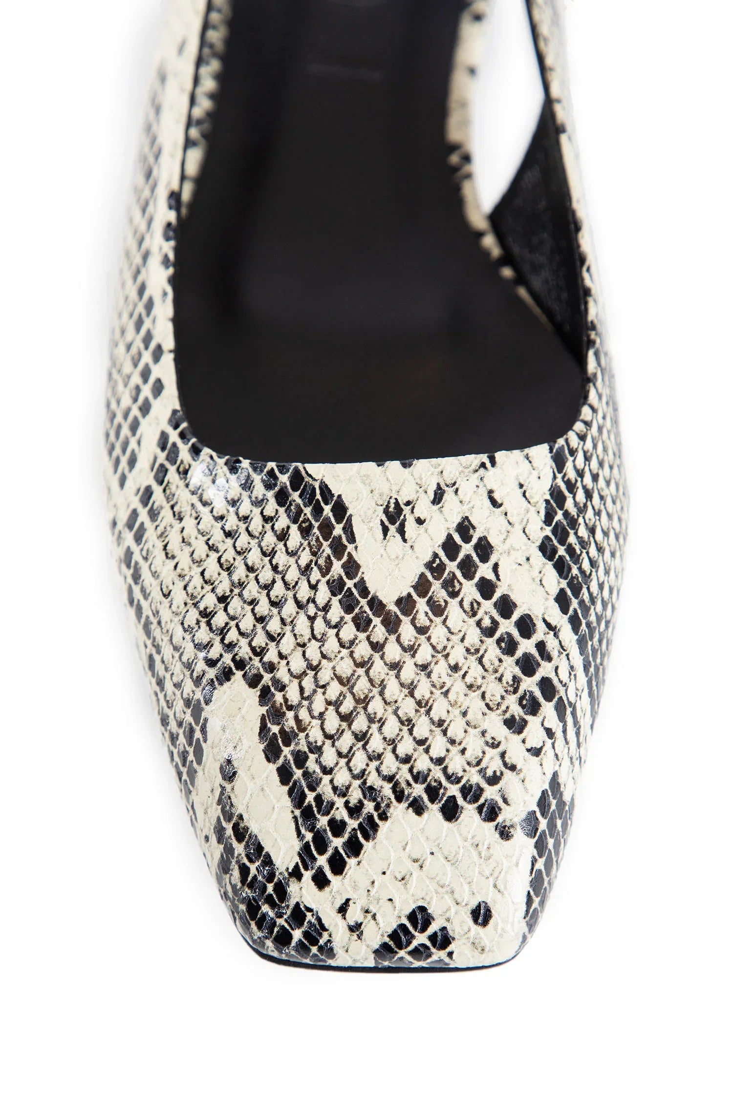 Geraldine Snake Print Slingback Flats - Antonioli.eu