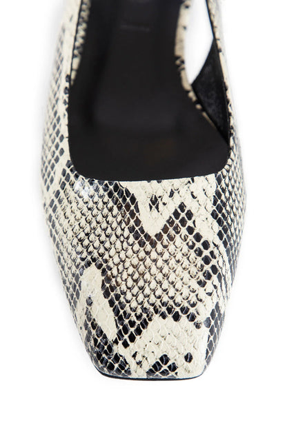 Geraldine Snake Print Slingback Flats - Antonioli.eu