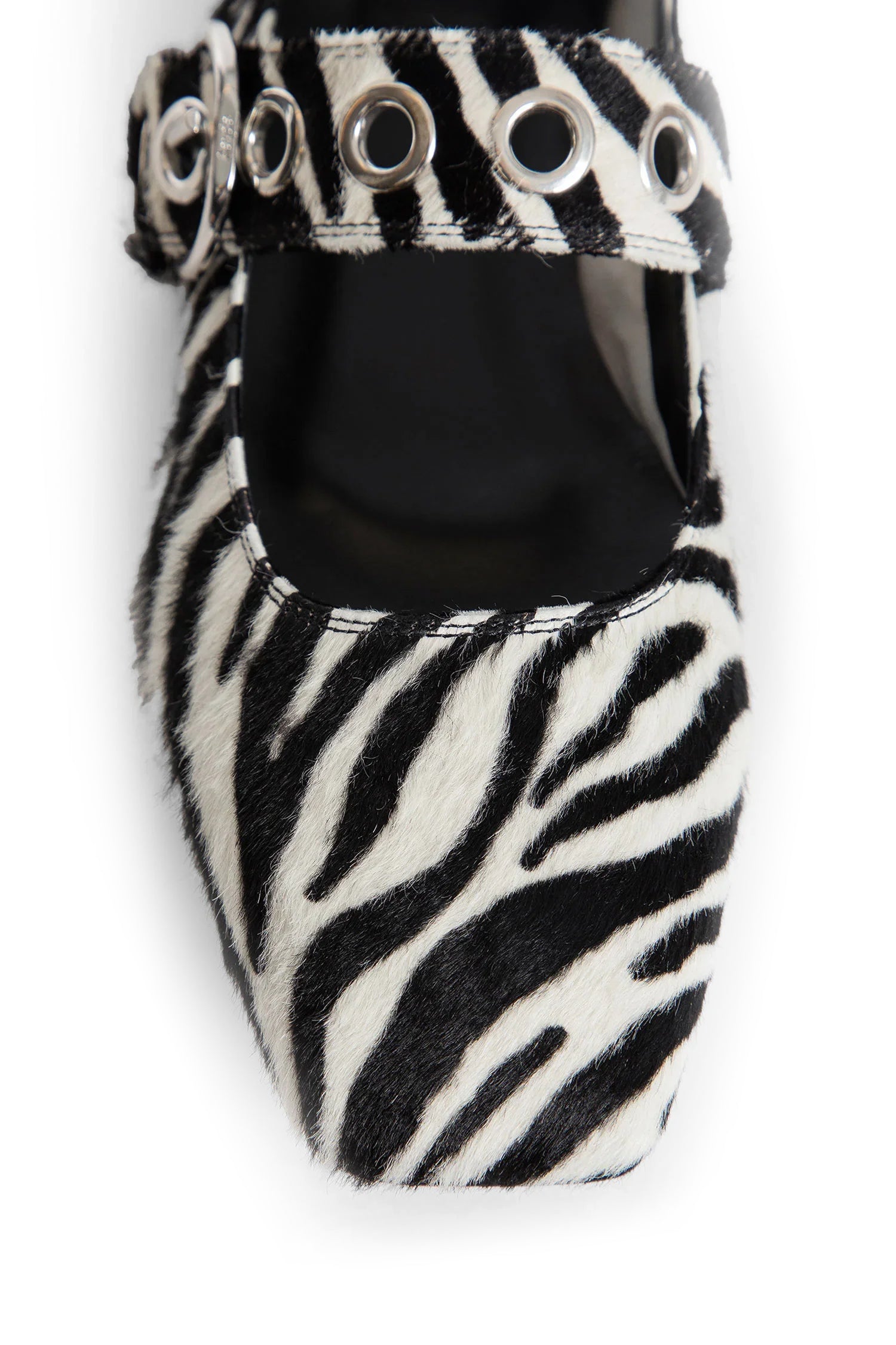 Uma Eyelet Ponyhair Mary-Janes - Antonioli.eu