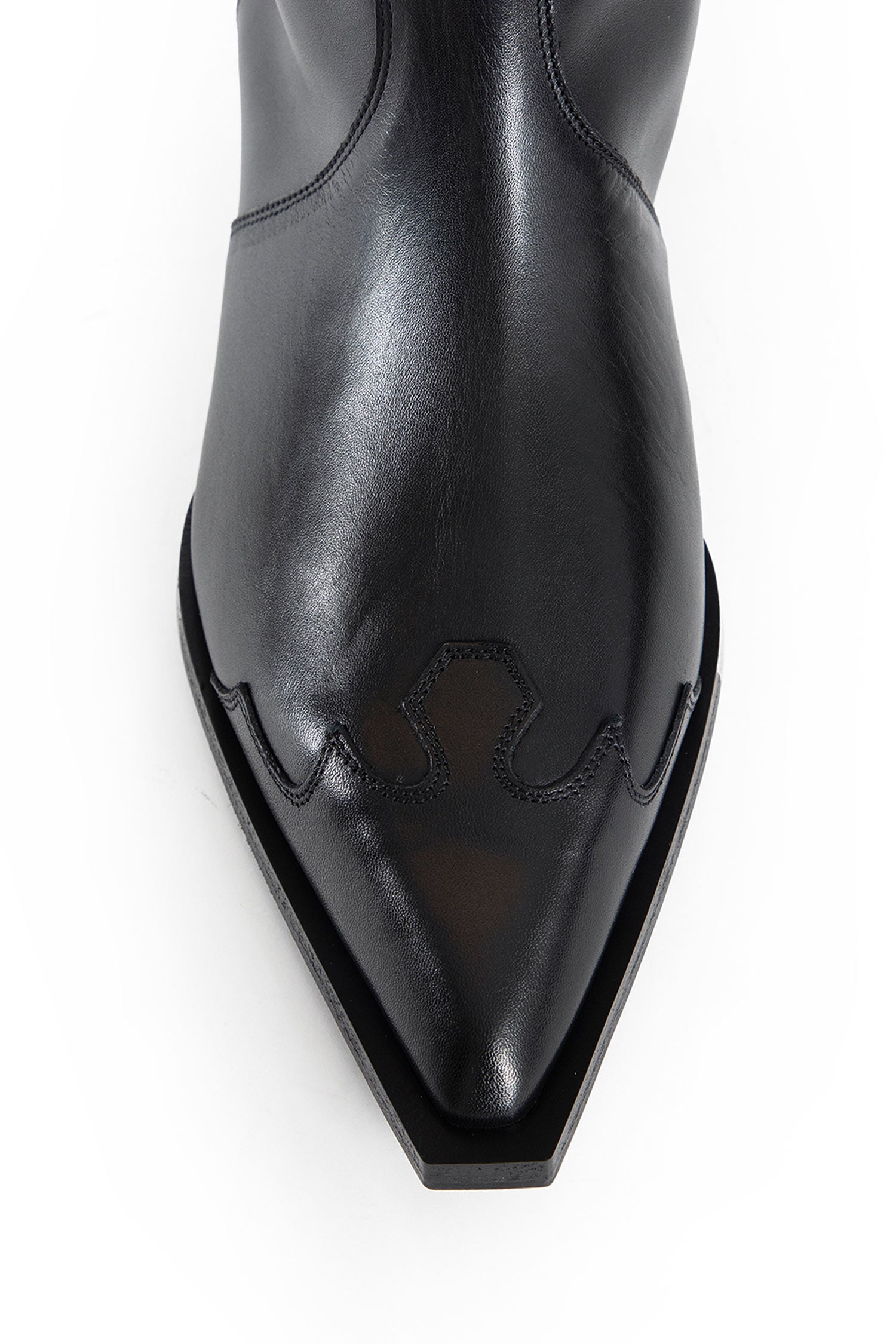 Aruna Leather Knee-High Cowboy Boots - Antonioli.eu