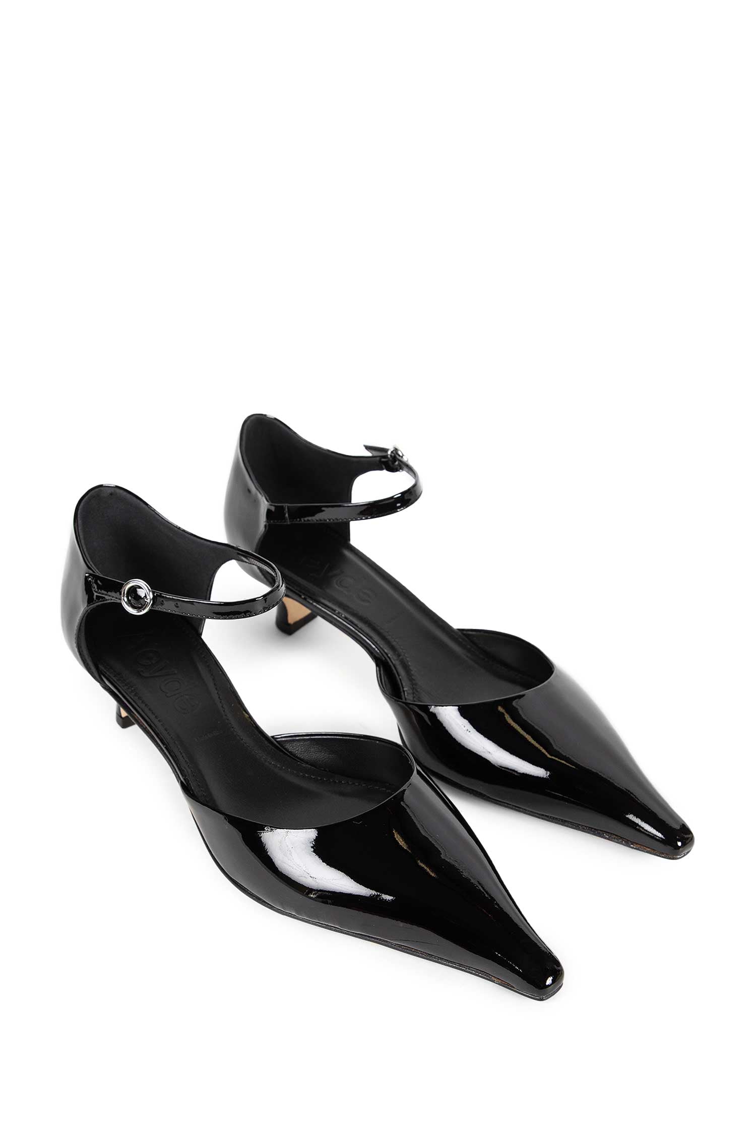 Tillie Patent Calf Leather Kitten Pumps