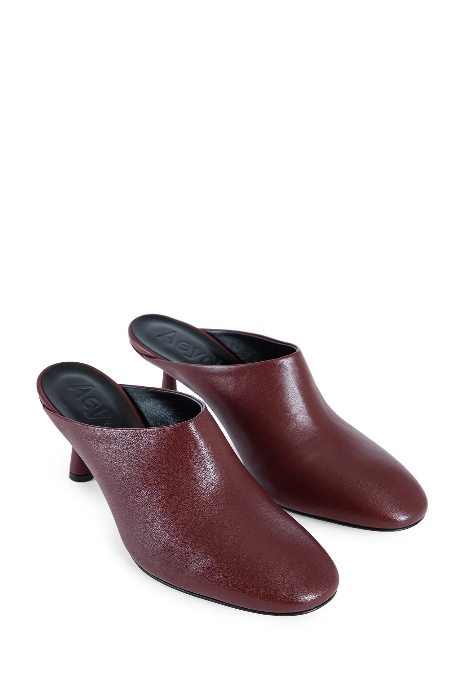Mila Leather Mule Pumps - Antonioli.eu