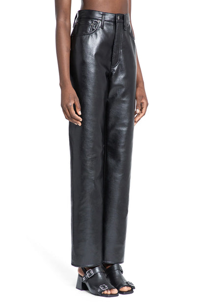 90's Pinch Waist Long Straight Trousers - Antonioli.eu