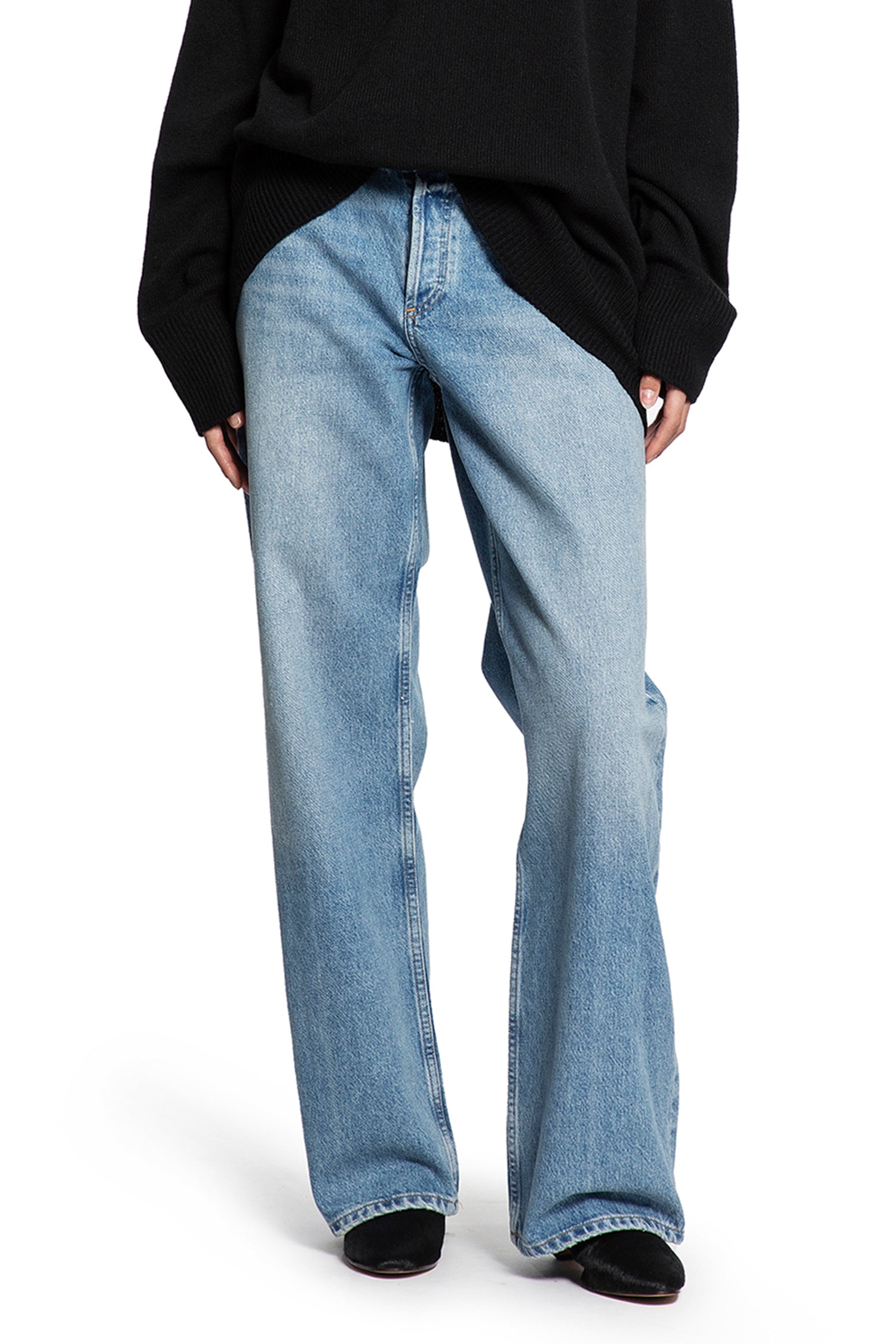 Low Rise Loose Fit Jeans - Antonioli.eu