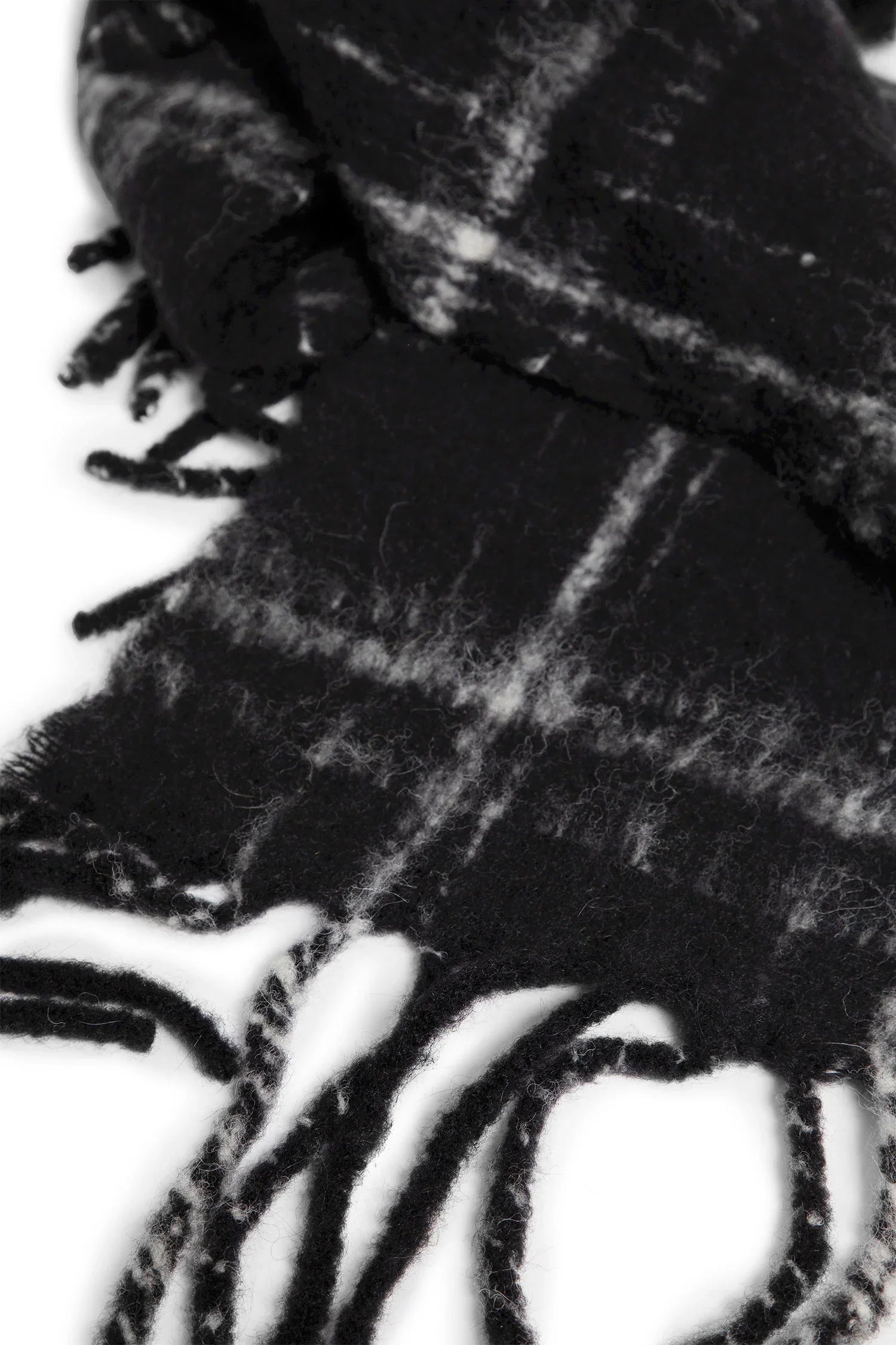 Fuzzy Alpaca Check Estate Scarf - Antonioli.eu