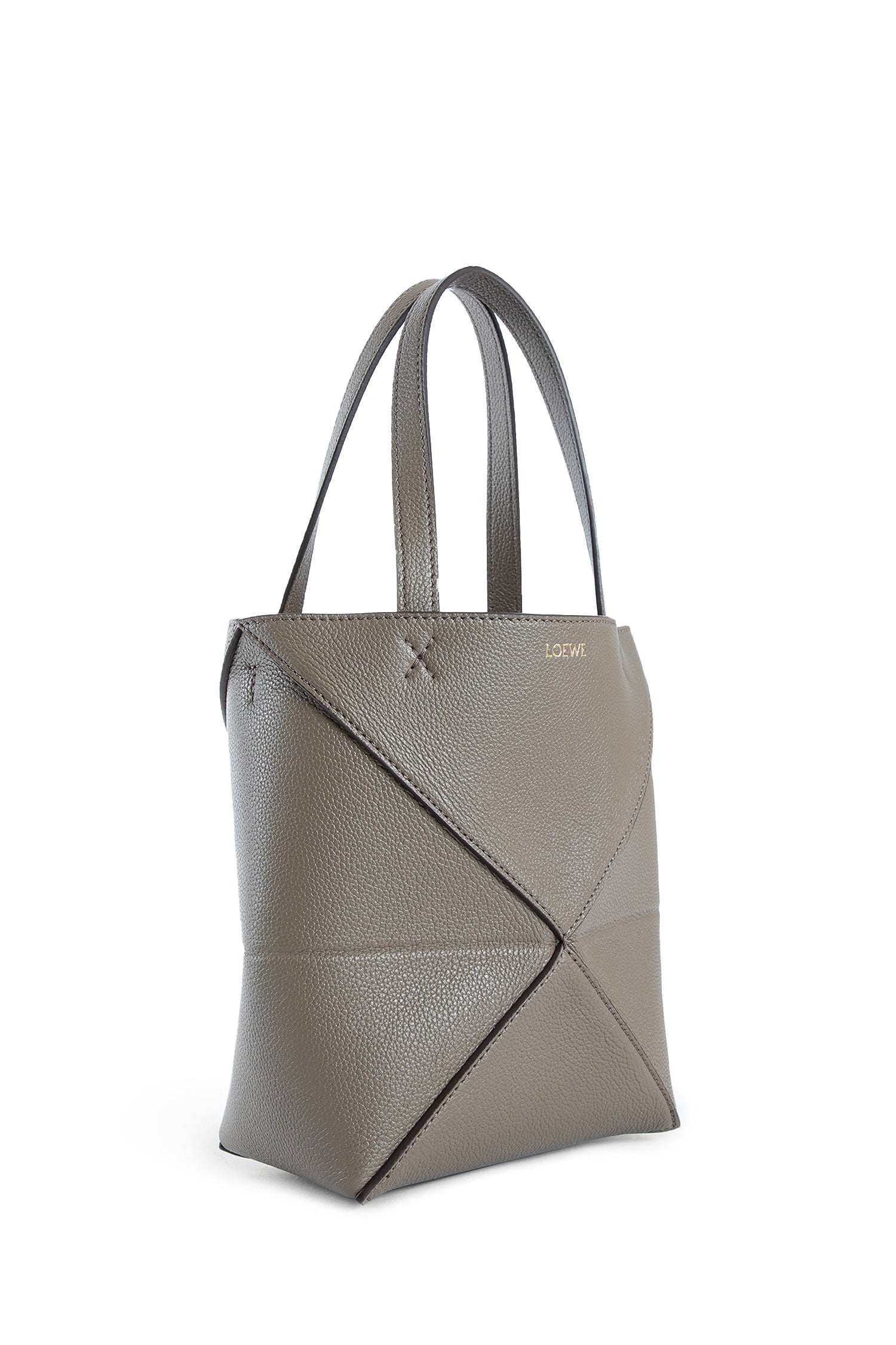 Mini Puzzle Fold Tote in Soft Grained Calfskin