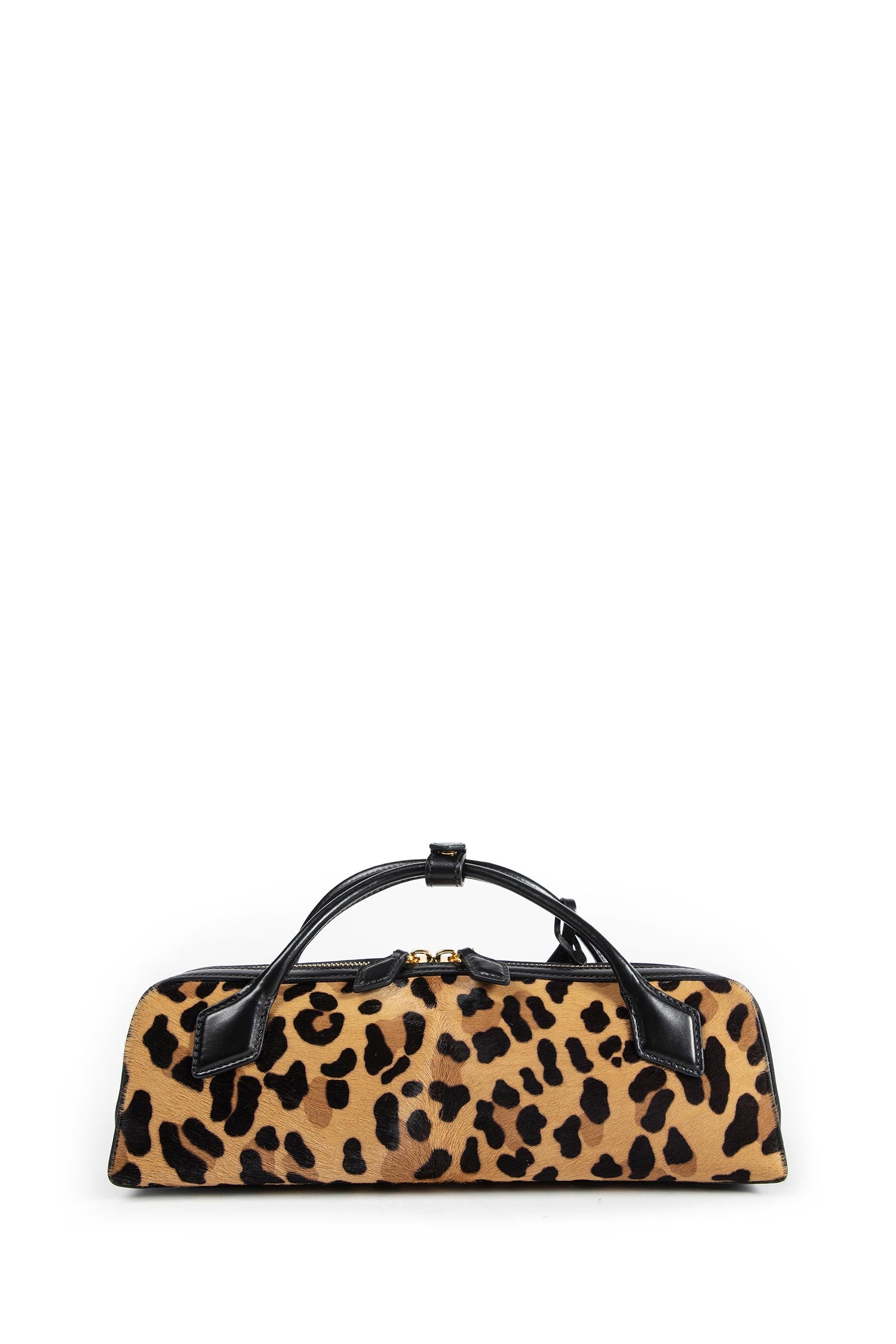 Teckel Clutch in Leopard Calf Hair