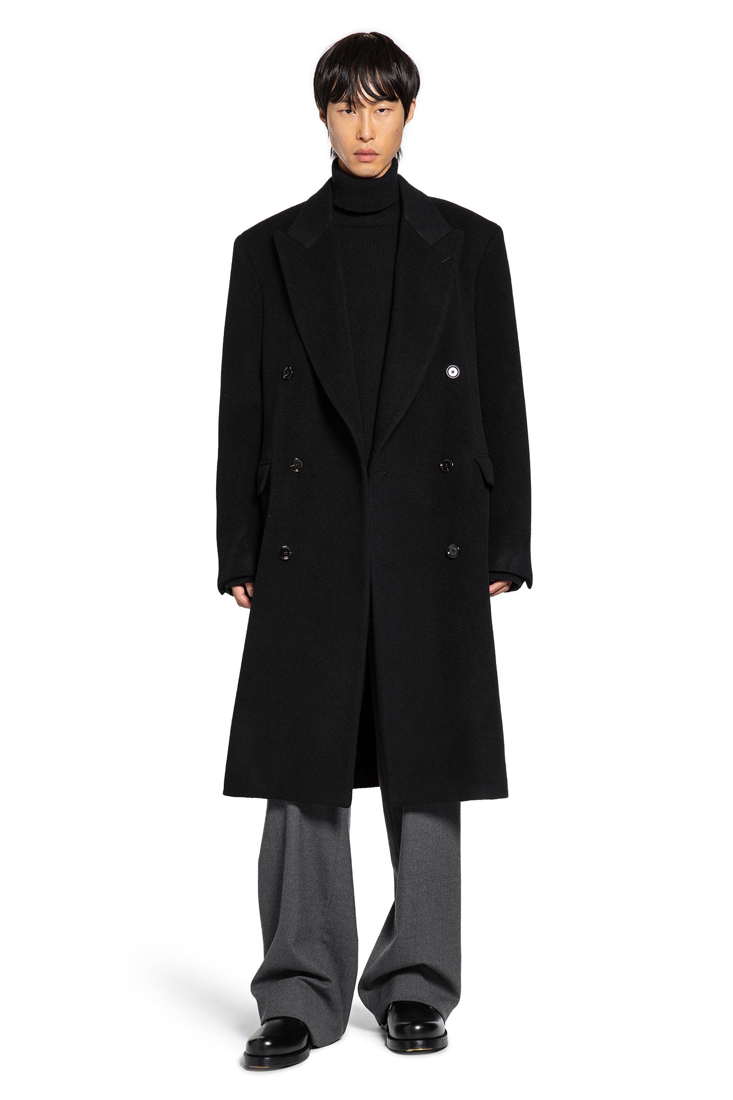 Double-Breasted Wool Coat