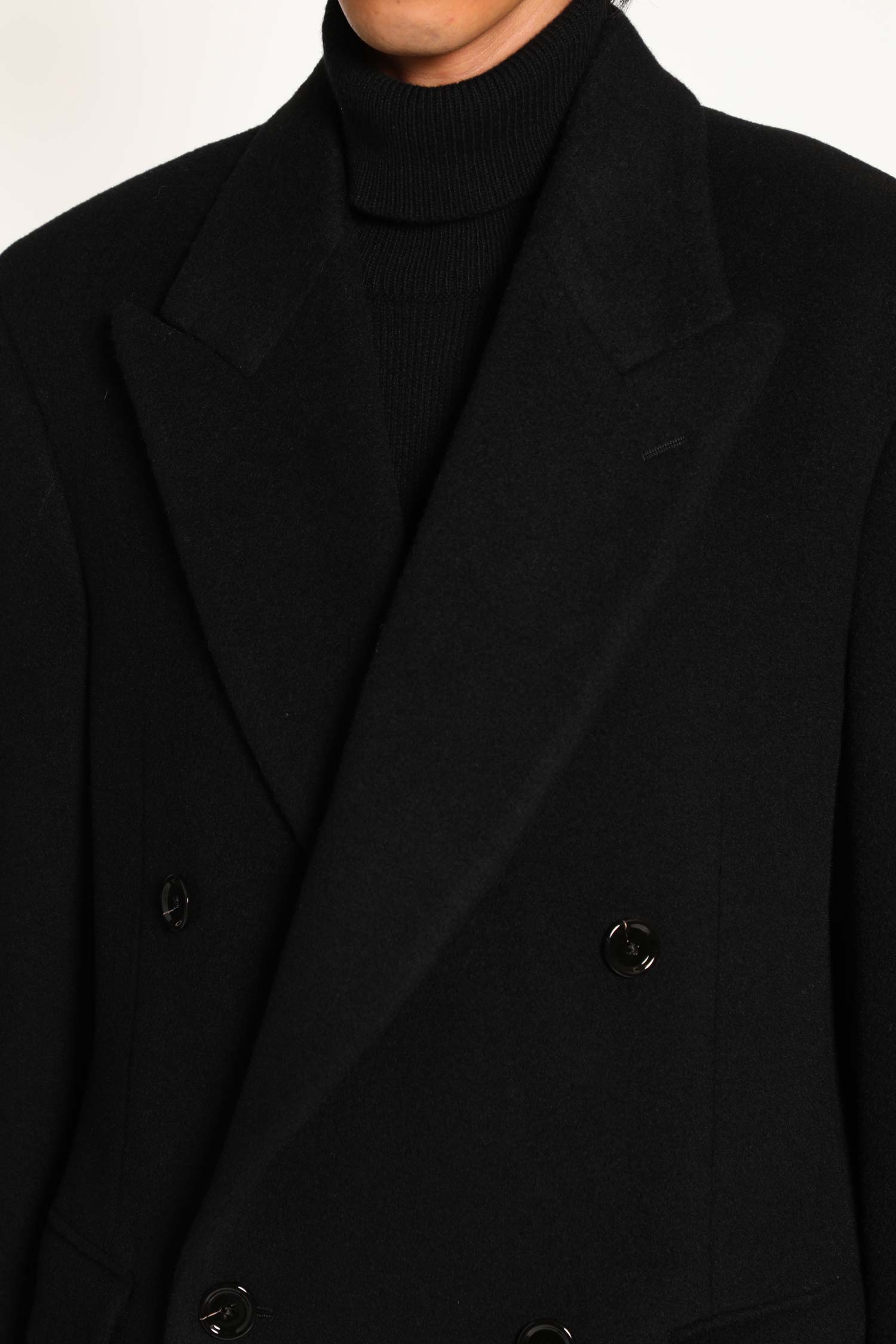 Double-Breasted Wool Coat