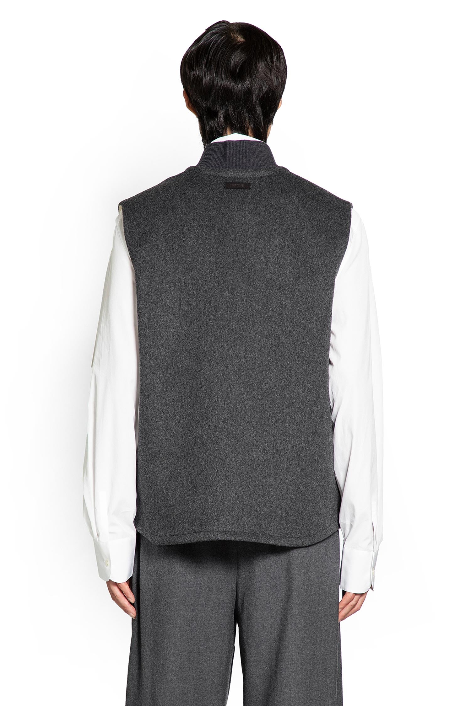 Wool Felt Bomber Vest