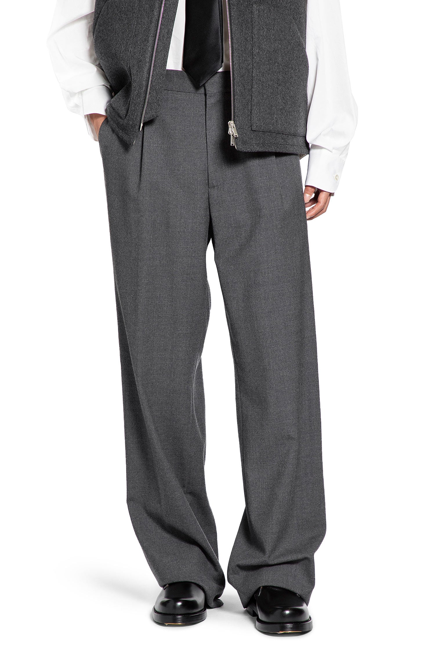 Pleated Wool Trousers - Antonioli.eu