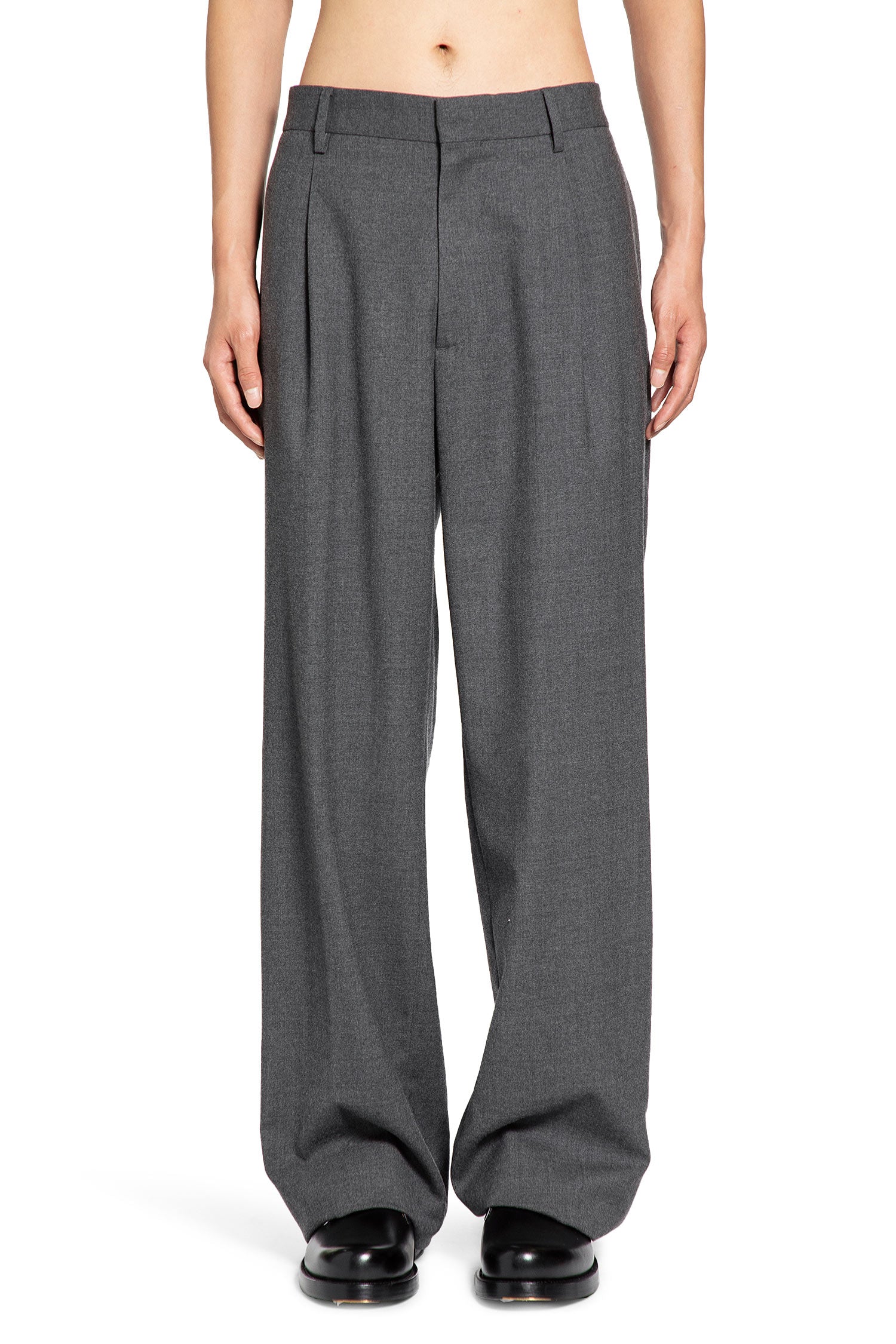 Pleated Wool Trousers