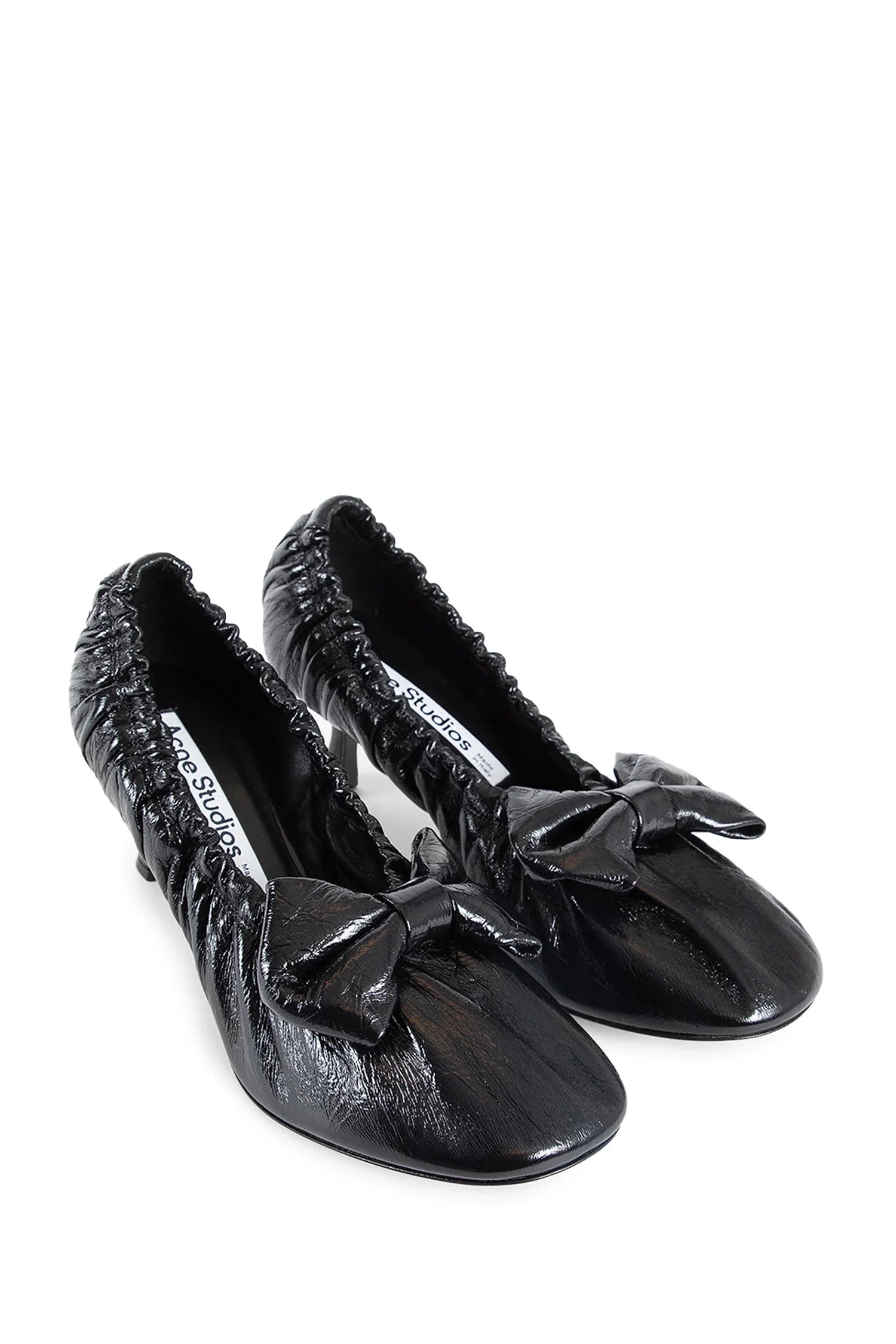 Shiny Nappa Leather Ballet Pumps - Antonioli.eu
