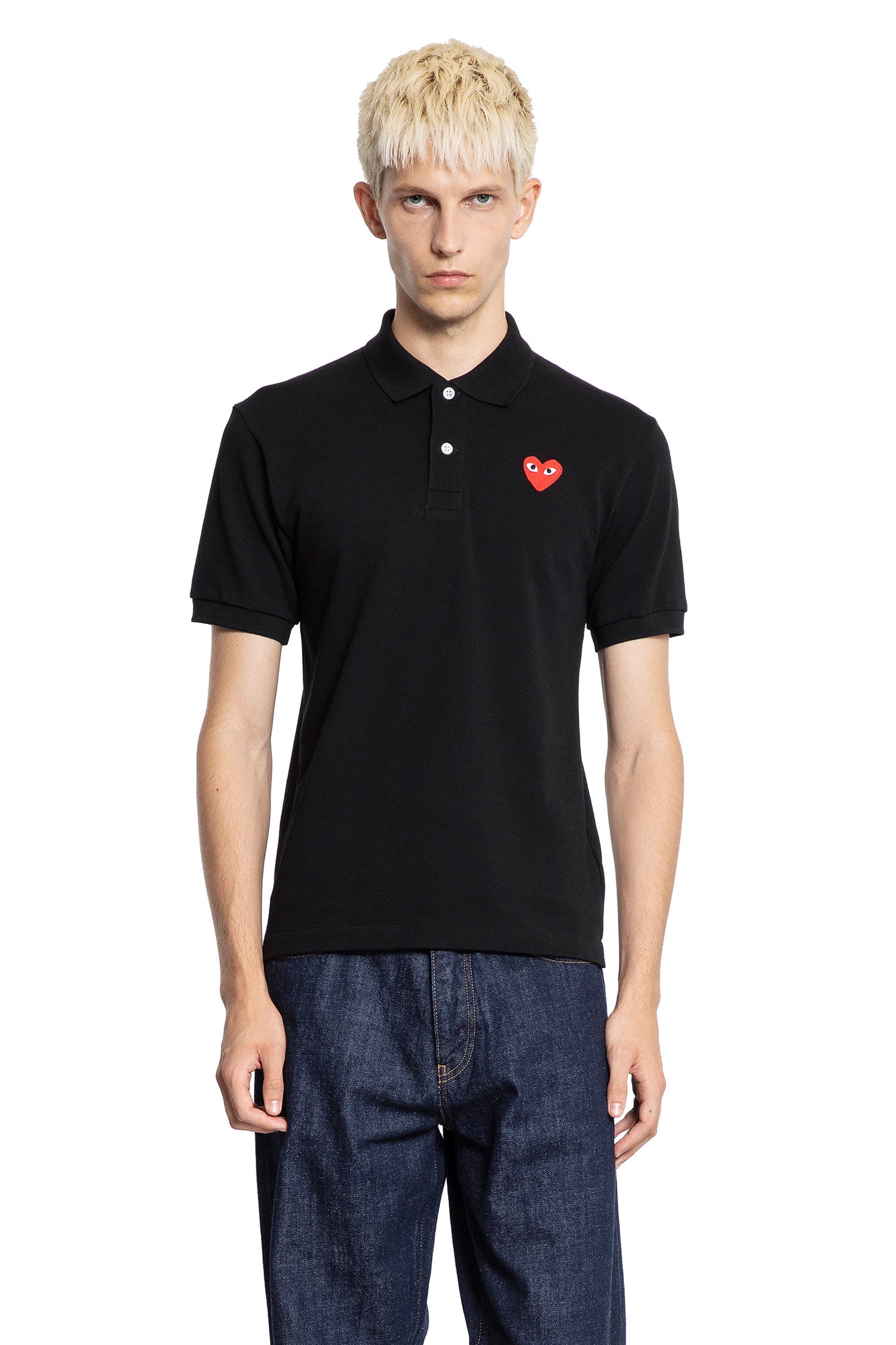 Heart Cotton Polo Shirt - Antonioli.eu