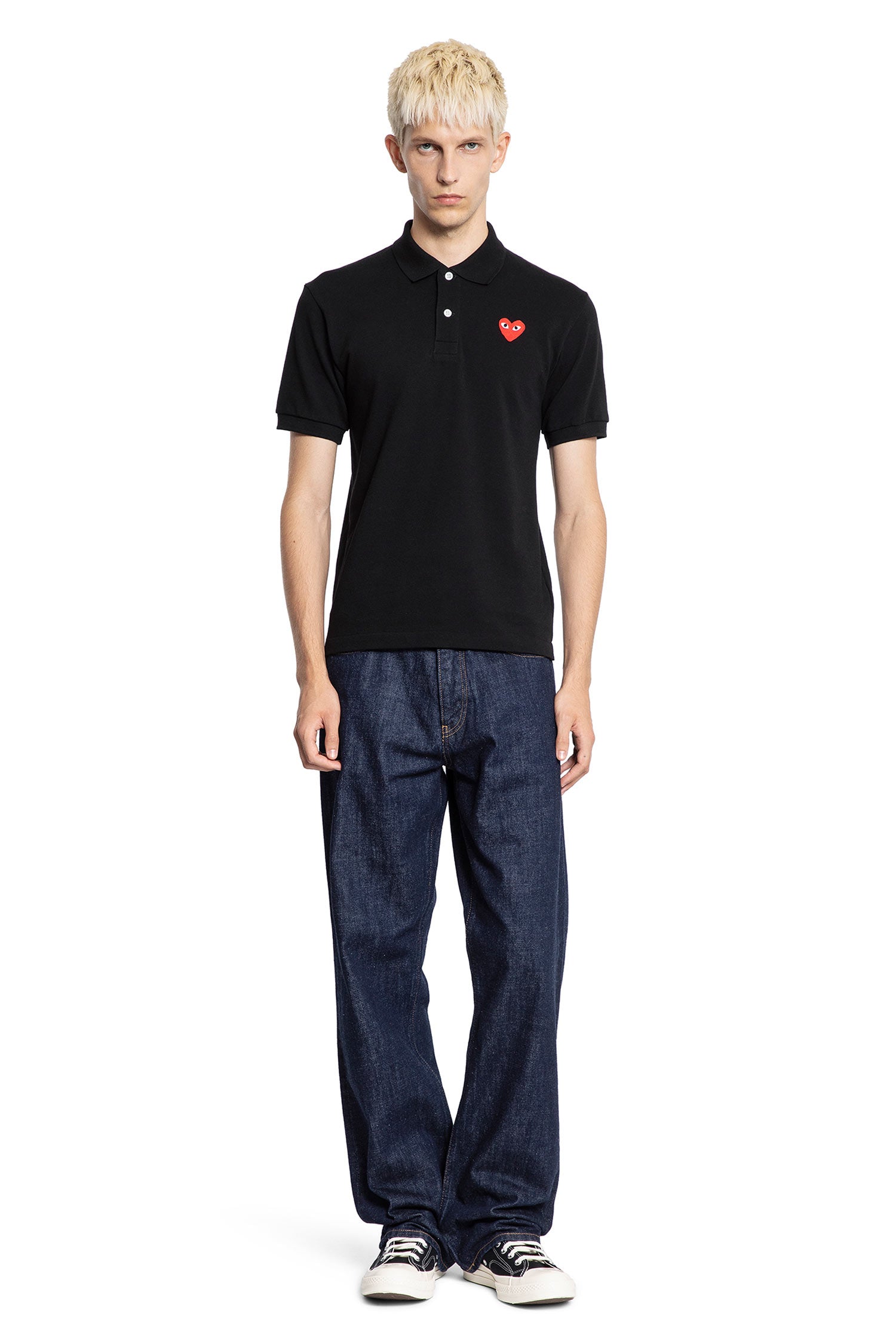 Heart Cotton Polo Shirt - Antonioli.eu