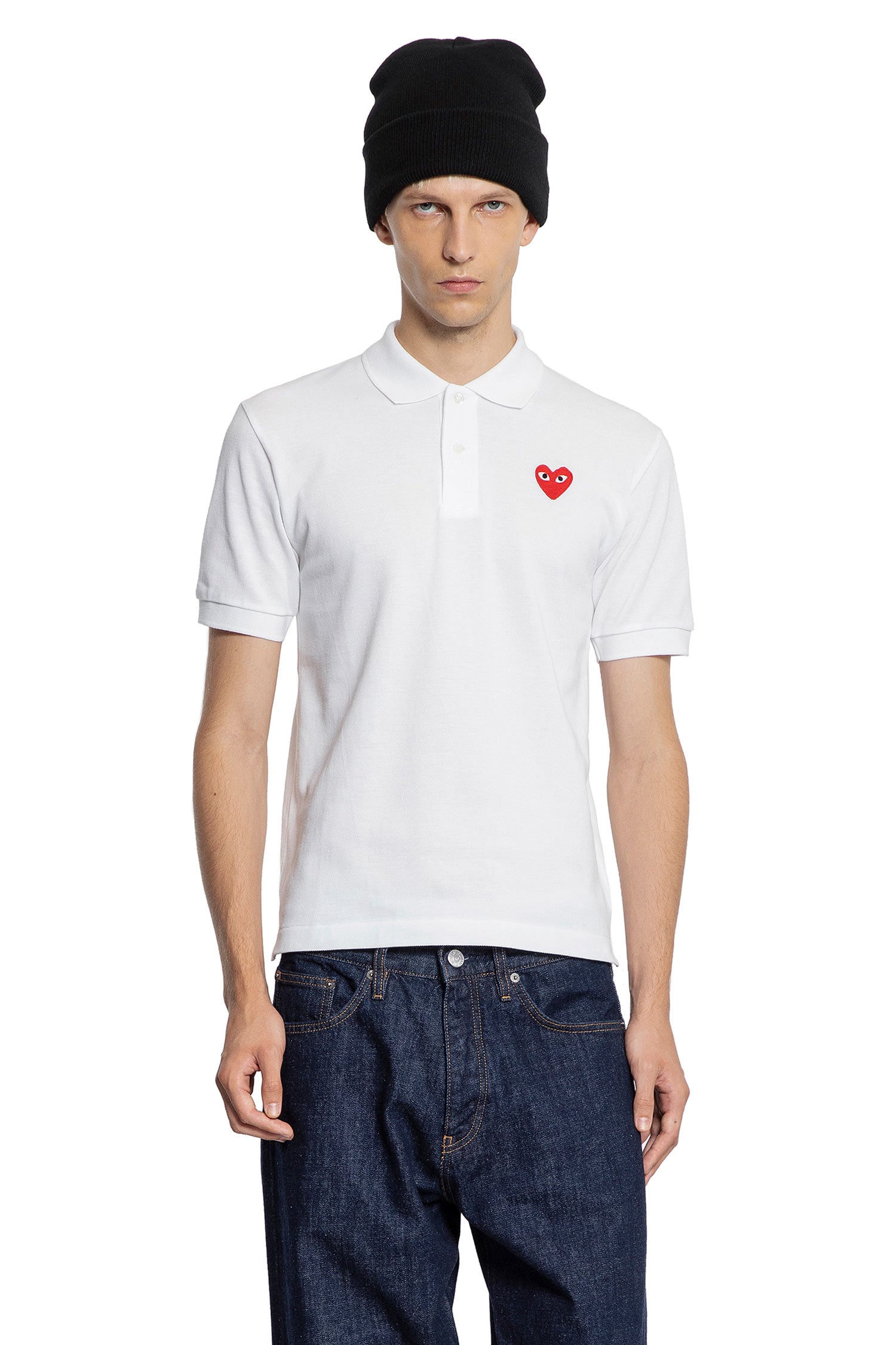 Red Heart Cotton Piqué Polo Shirt - Antonioli.eu