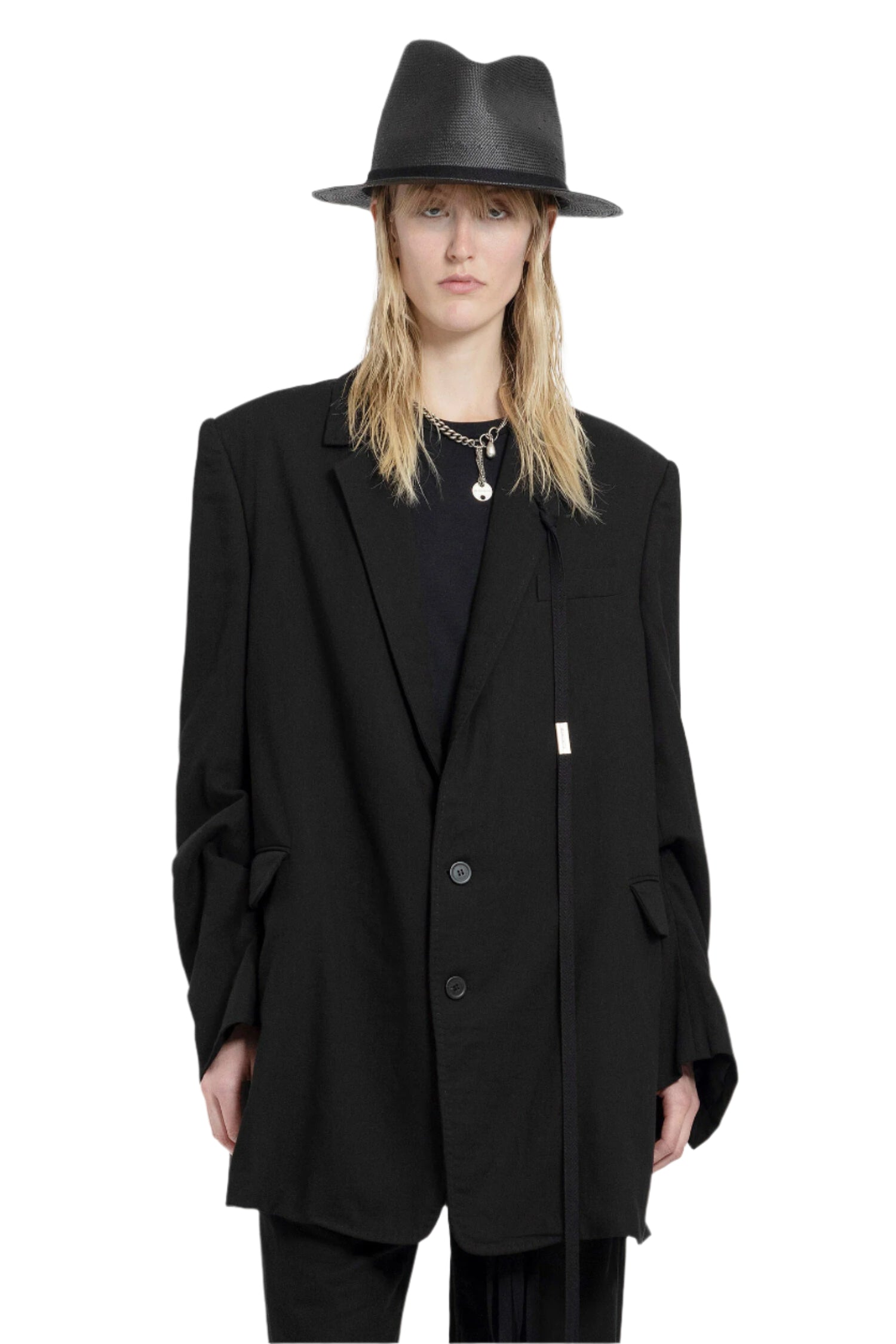 ANN DEMEULEMEESTER WOMAN BLACK BLAZERS - Antonioli.eu