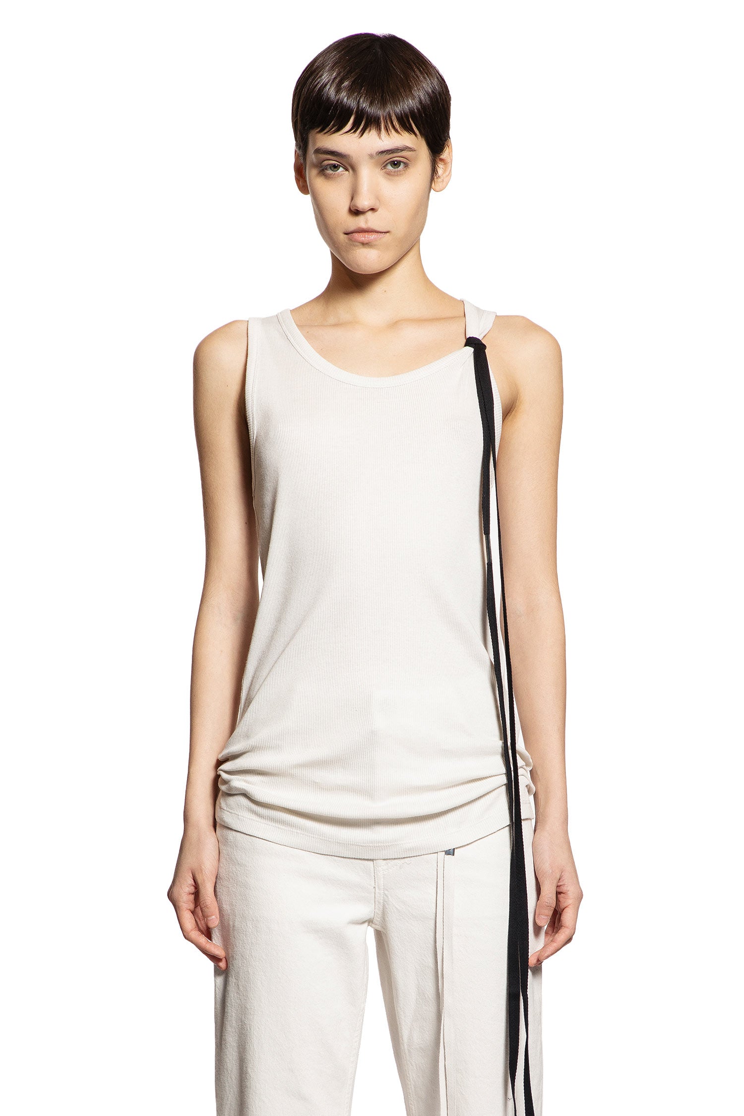 Seva Tank Top in Cotton Rib Jersey - Antonioli.eu