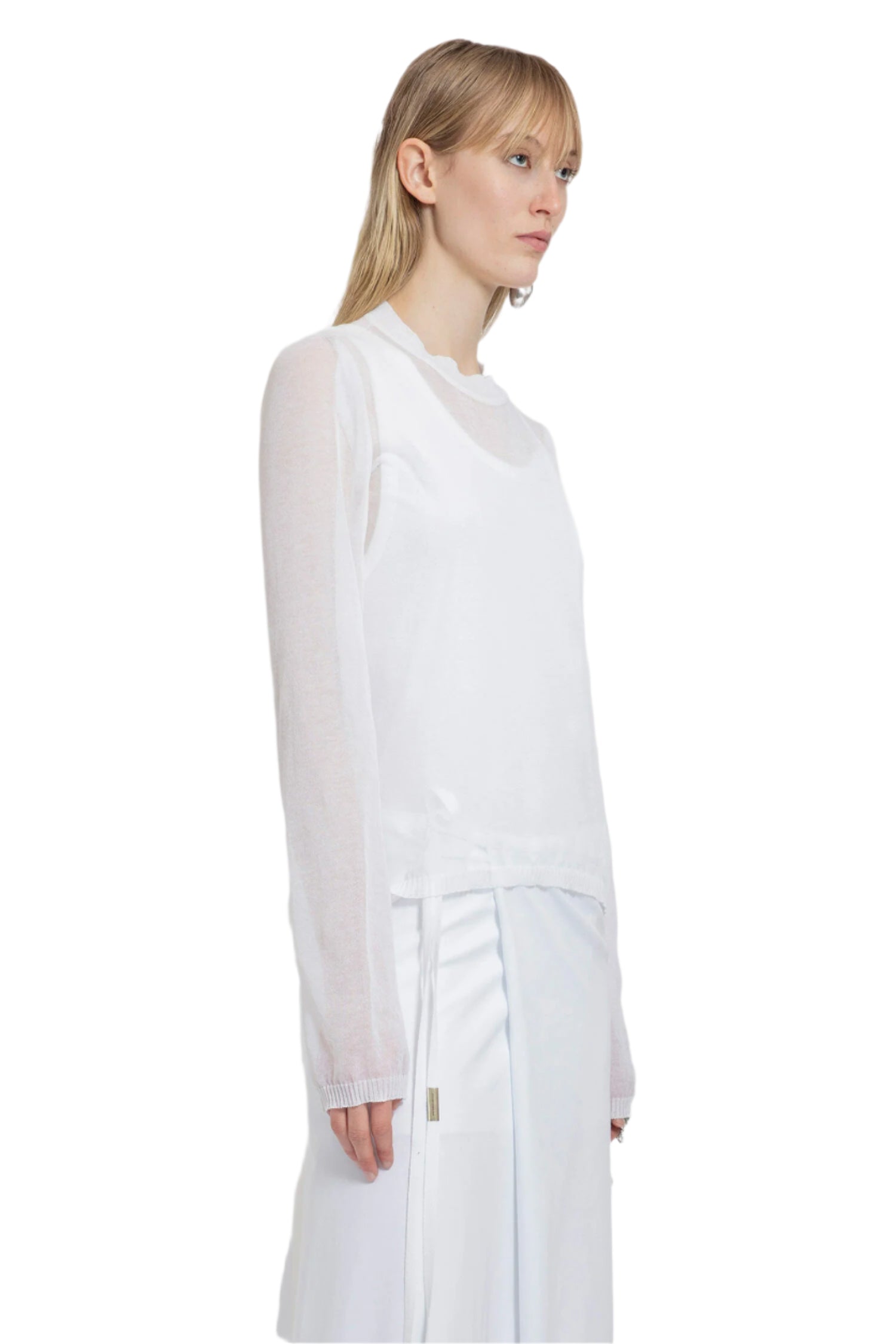 ANN DEMEULEMEESTER WOMAN WHITE T-SHIRTS & TANK TOPS - Antonioli.eu