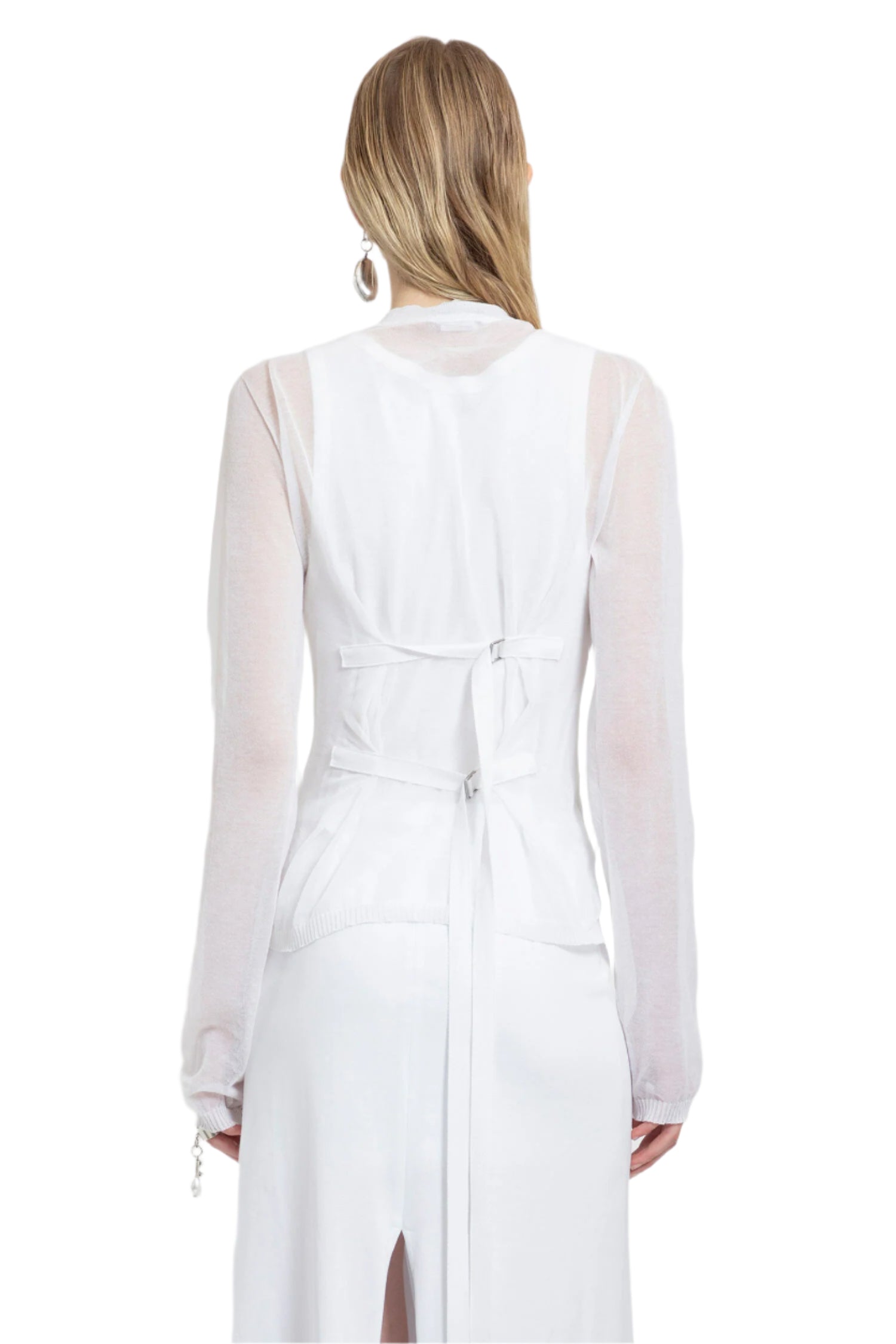 ANN DEMEULEMEESTER WOMAN WHITE T-SHIRTS & TANK TOPS - Antonioli.eu