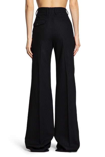 Brushed Wool Maaike Flared Leg Trousers - Antonioli.eu