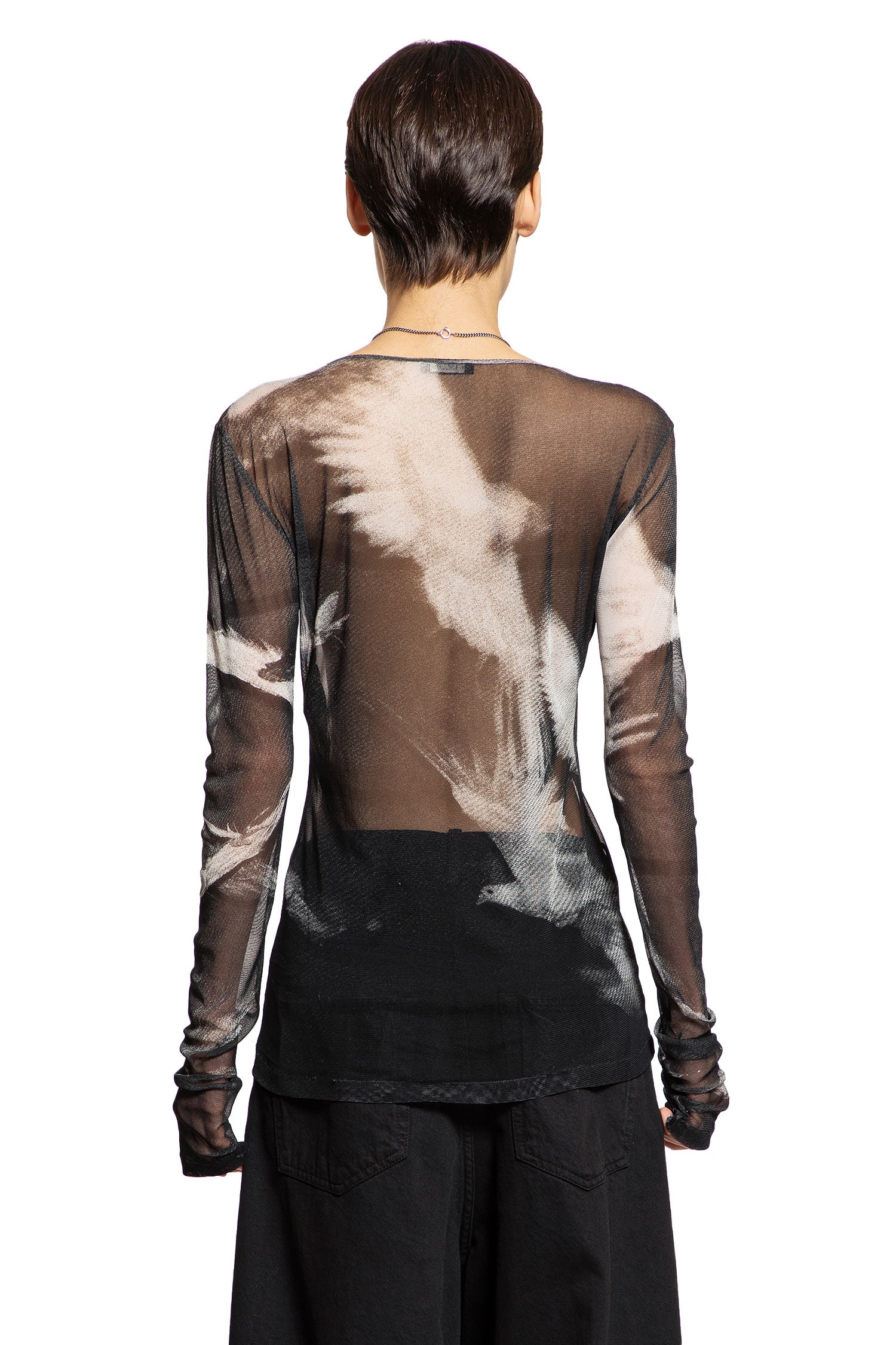 Fiene ''Doves'' Print Long Sleeve T-Shirt - Antonioli.eu