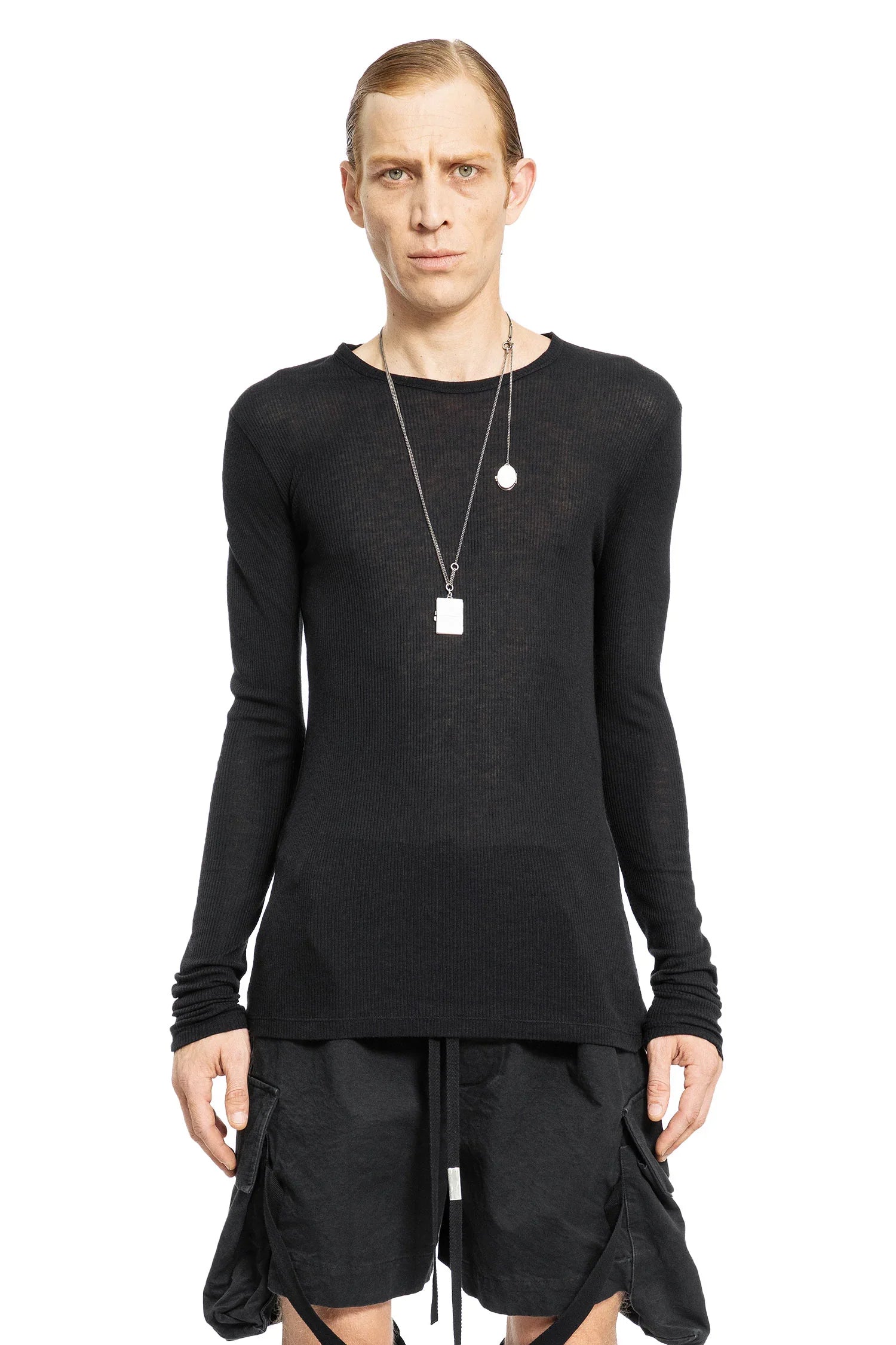 Greg Long Sleeve T-Shirt in Viscose Cotton Rib - Antonioli.eu