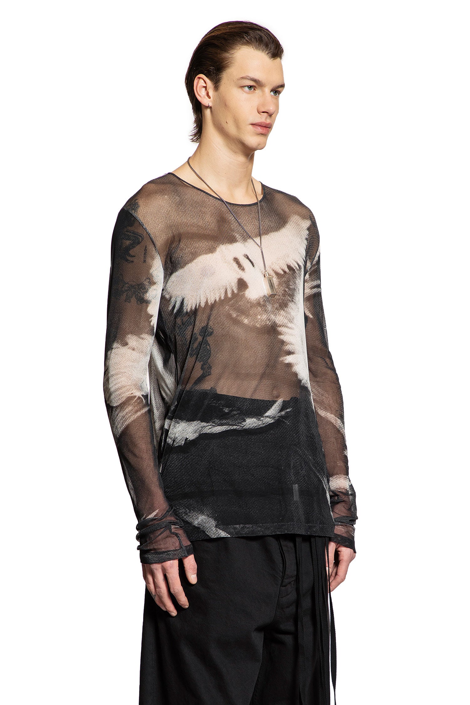 Greg ''Doves'' Print Long Sleeve T-Shirt - Antonioli.eu
