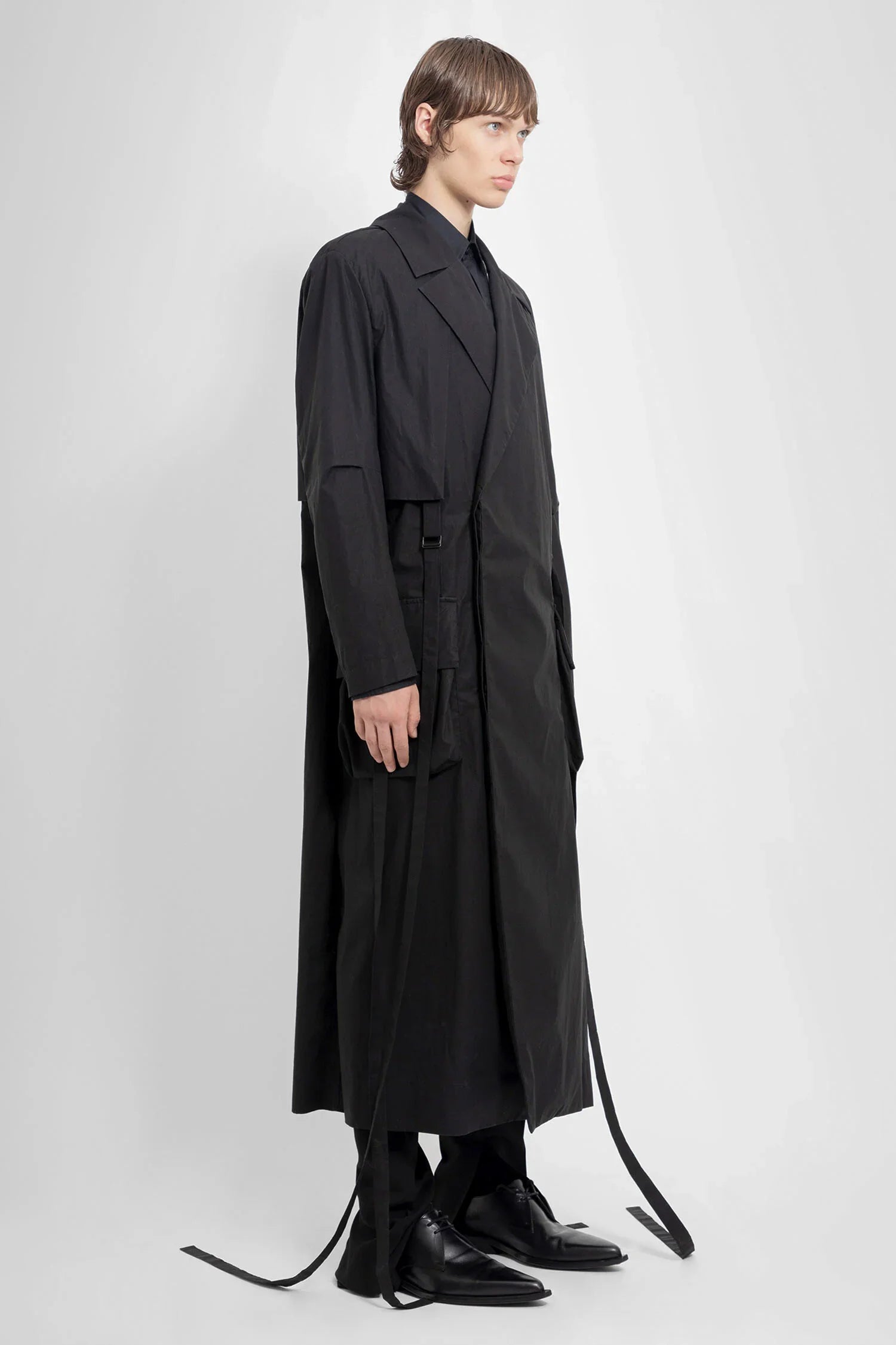 ANN DEMEULEMEESTER MAN BLACK COATS - Antonioli.eu