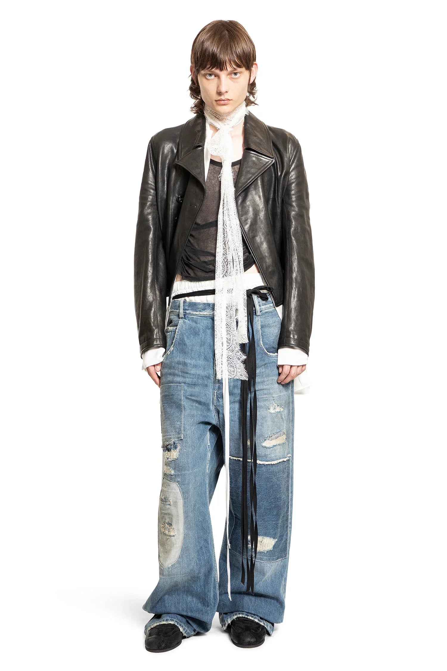 Boris Wrinkled Cropped Tank Top - Antonioli.eu