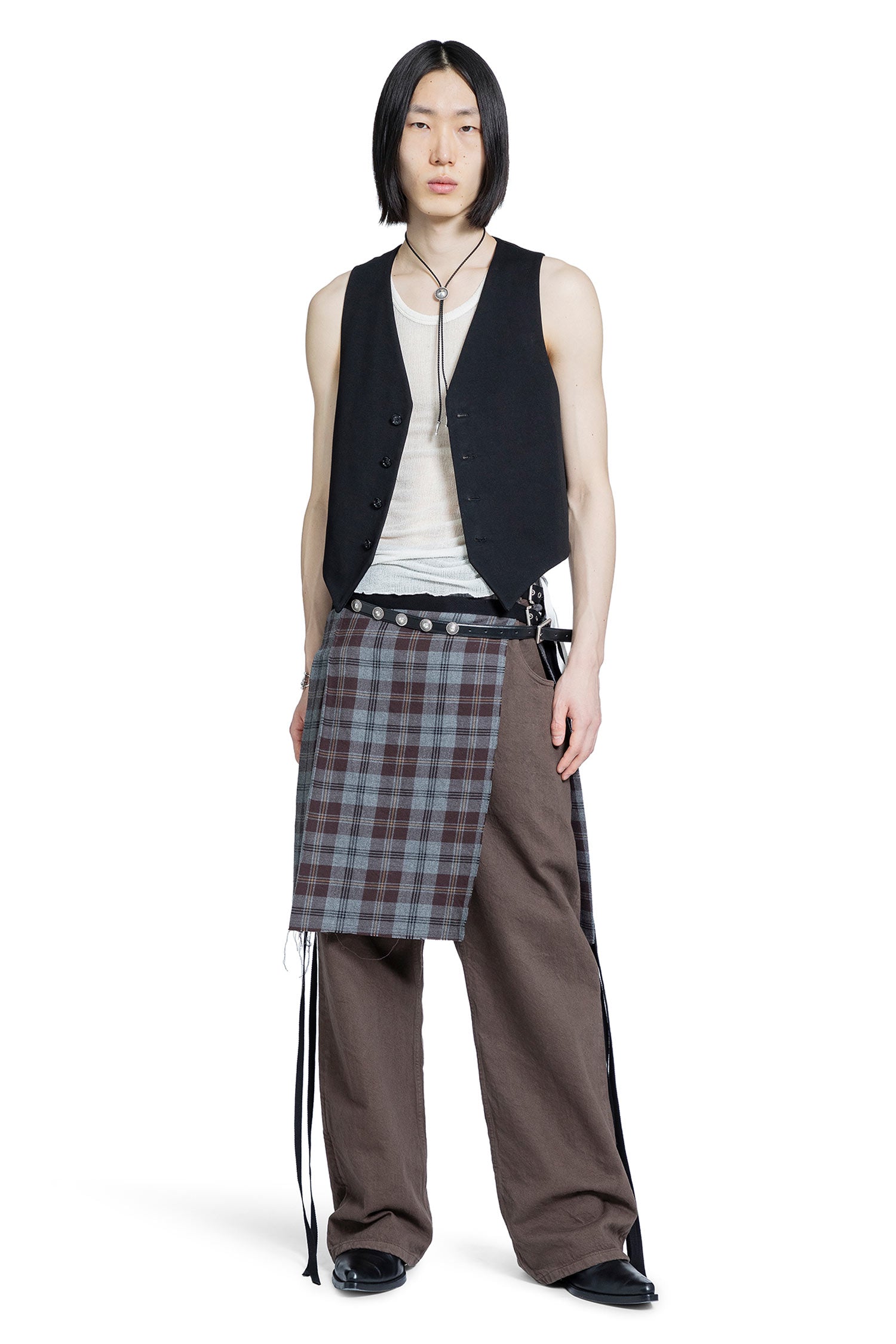 Boris Wrinkled Cropped Tank Top