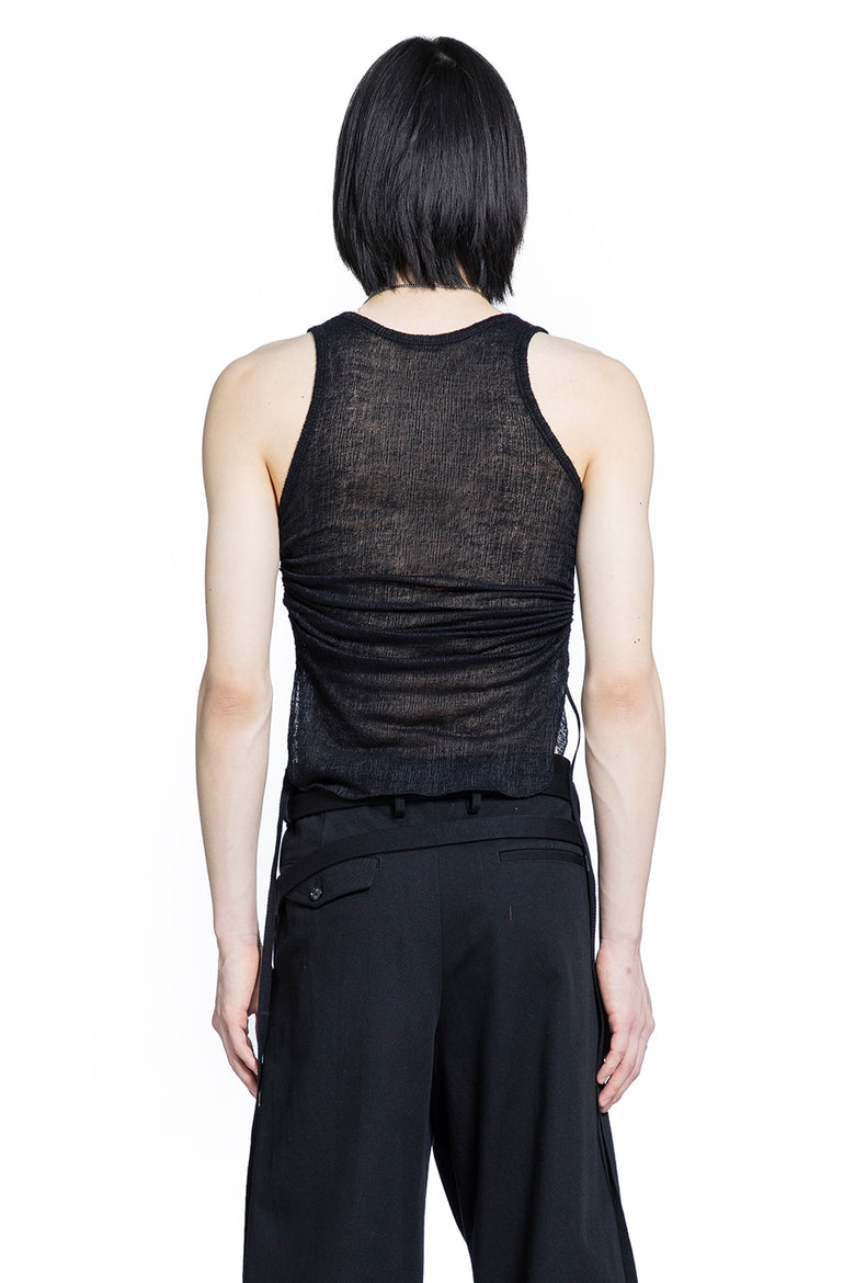 Boris Wrinkled Cropped Tank Top - Antonioli.eu