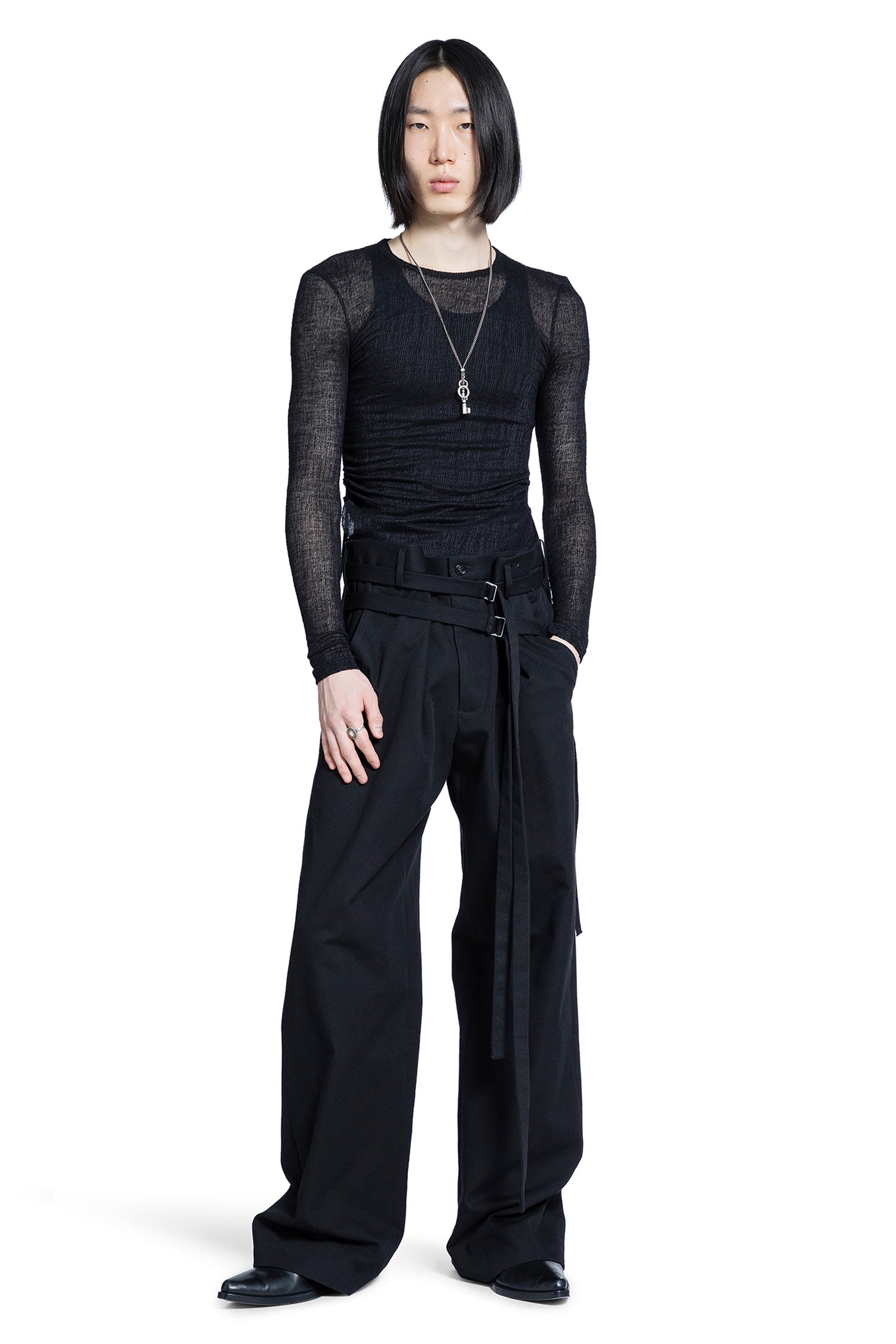 Boris Wrinkled Cropped Tank Top