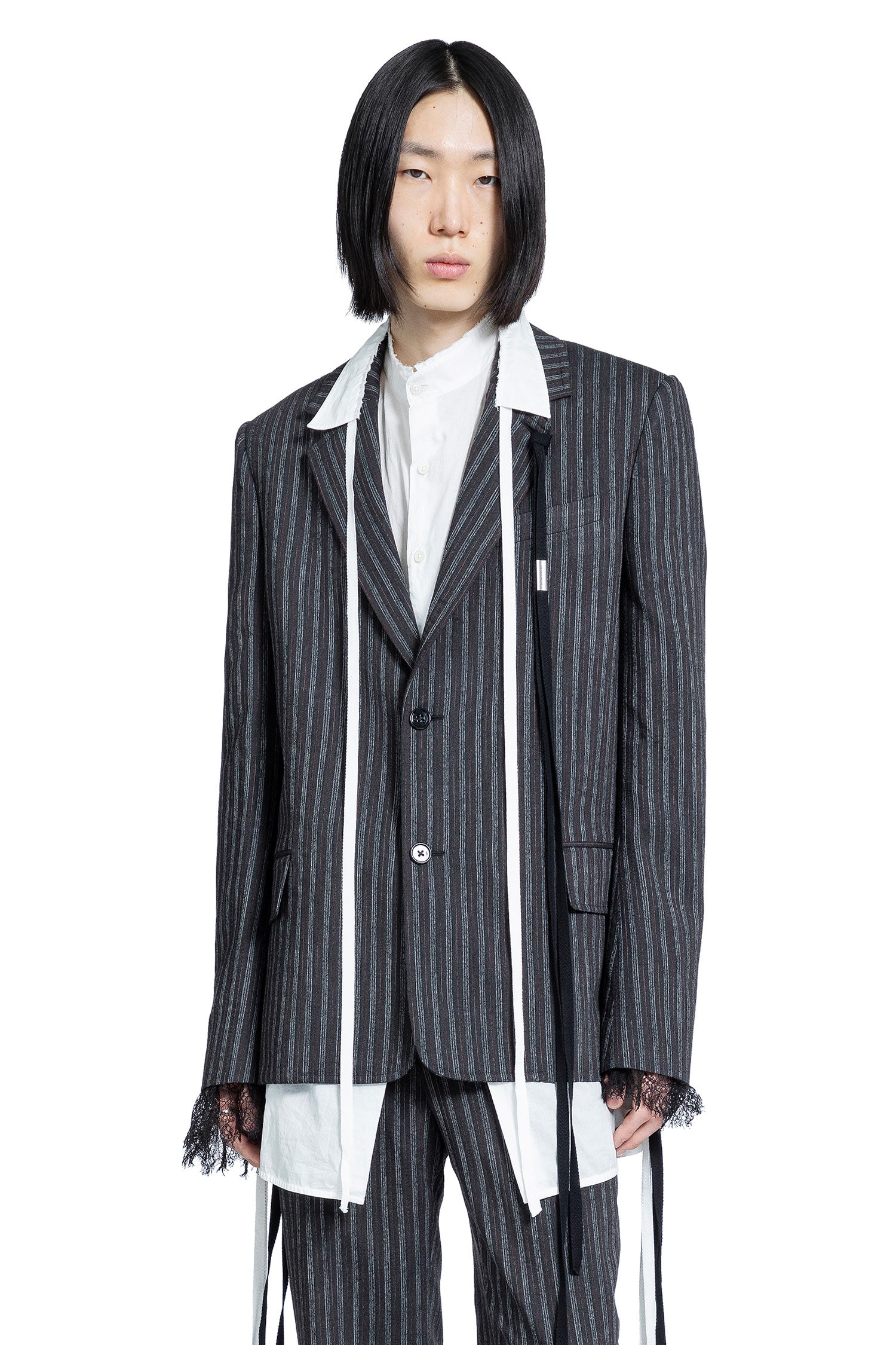 Aksel tailored Blazr in Pistriped visocse - Antonioli.eu