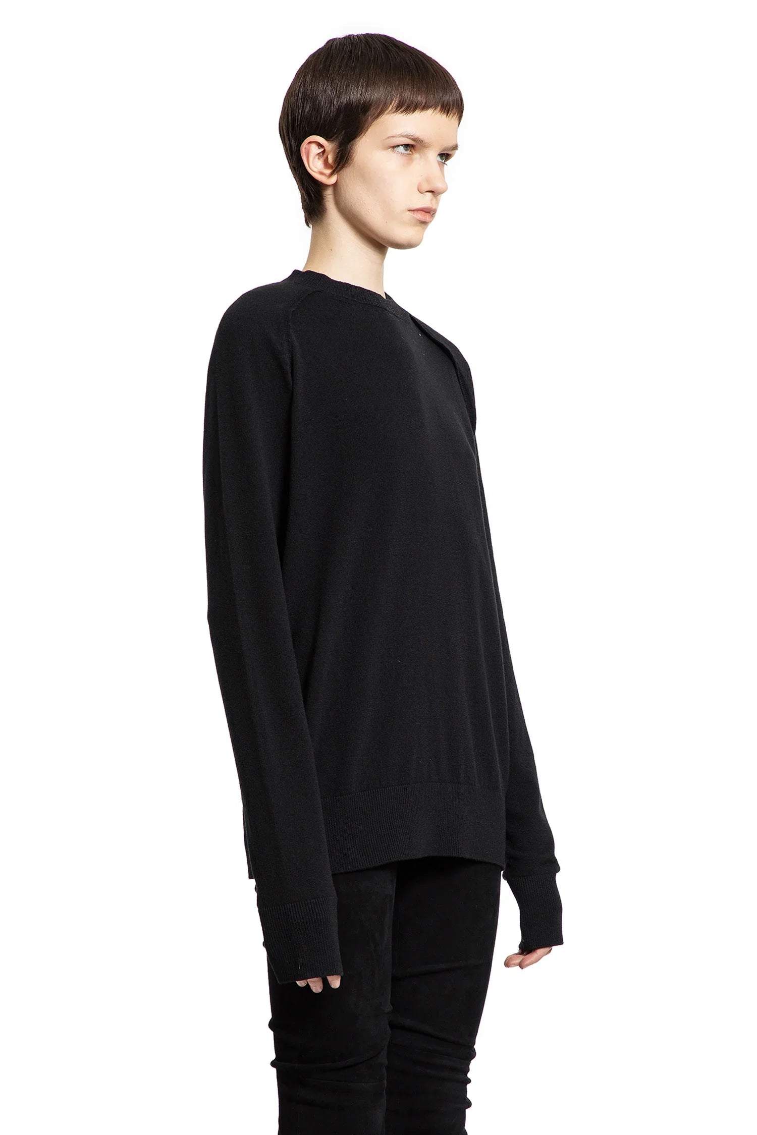 Ulu Sweater in Wool Cashmere Flannel Knit - Antonioli.eu