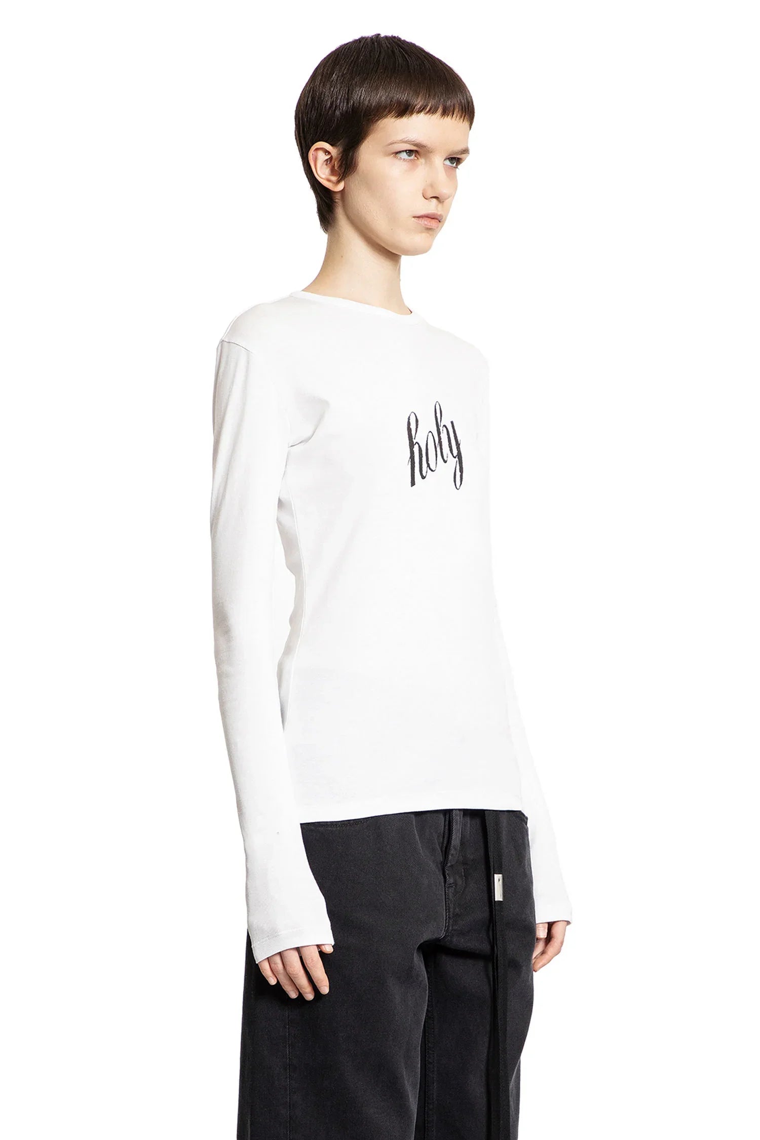 Fiene Printed Long Sleeve T-Shirt - Antonioli.eu