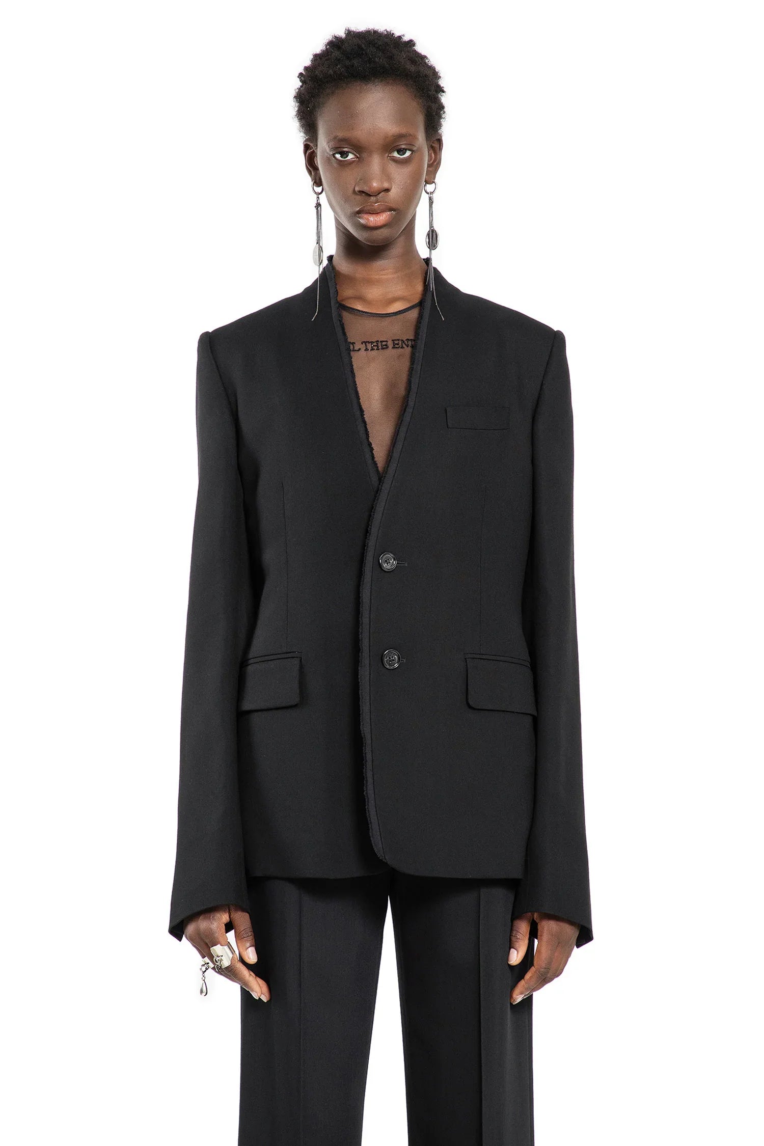Sady Collarless Blazer - Antonioli.eu