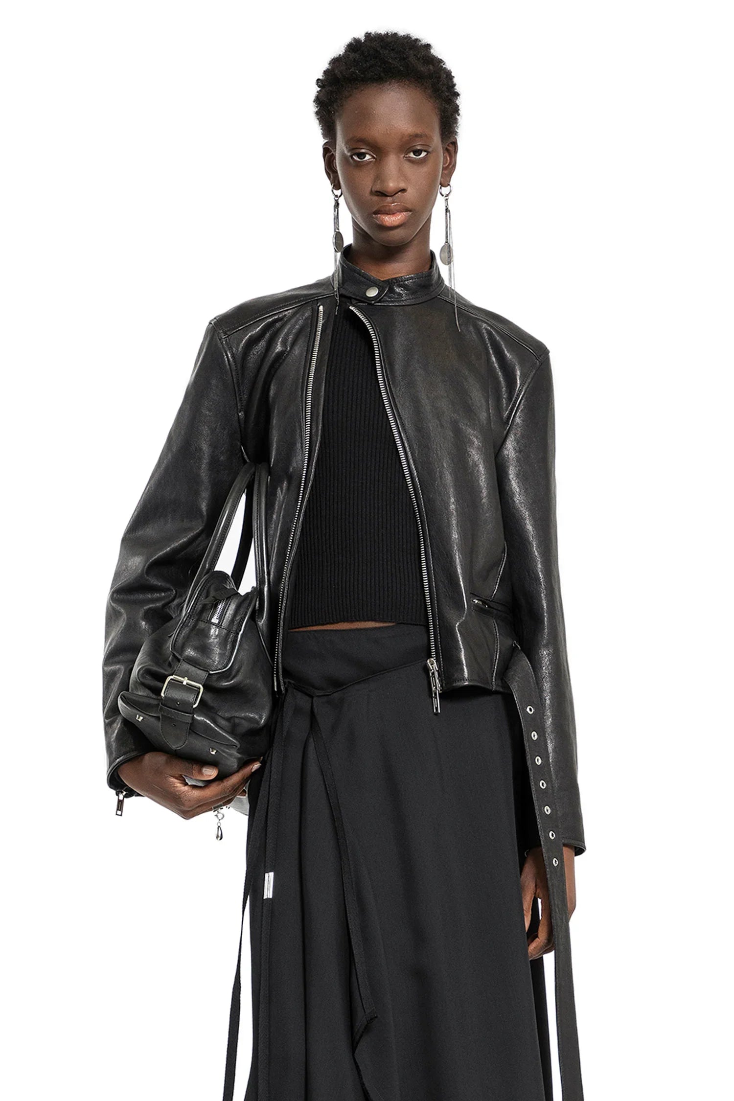 Ikra Fitted Biker Jacket - Antonioli.eu