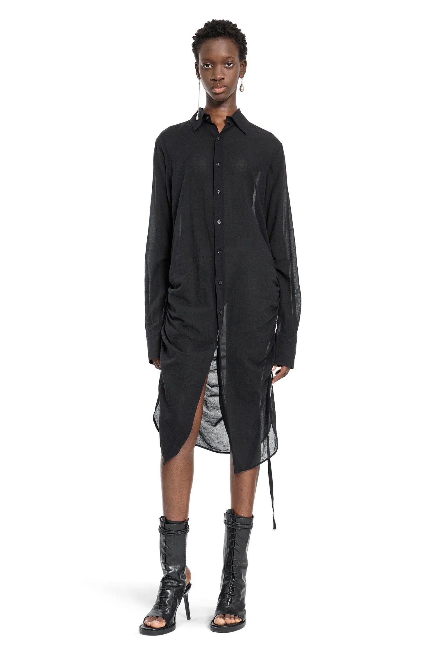 Sandrina High-Comfort Shirt in Cotton Chiffon - Antonioli.eu