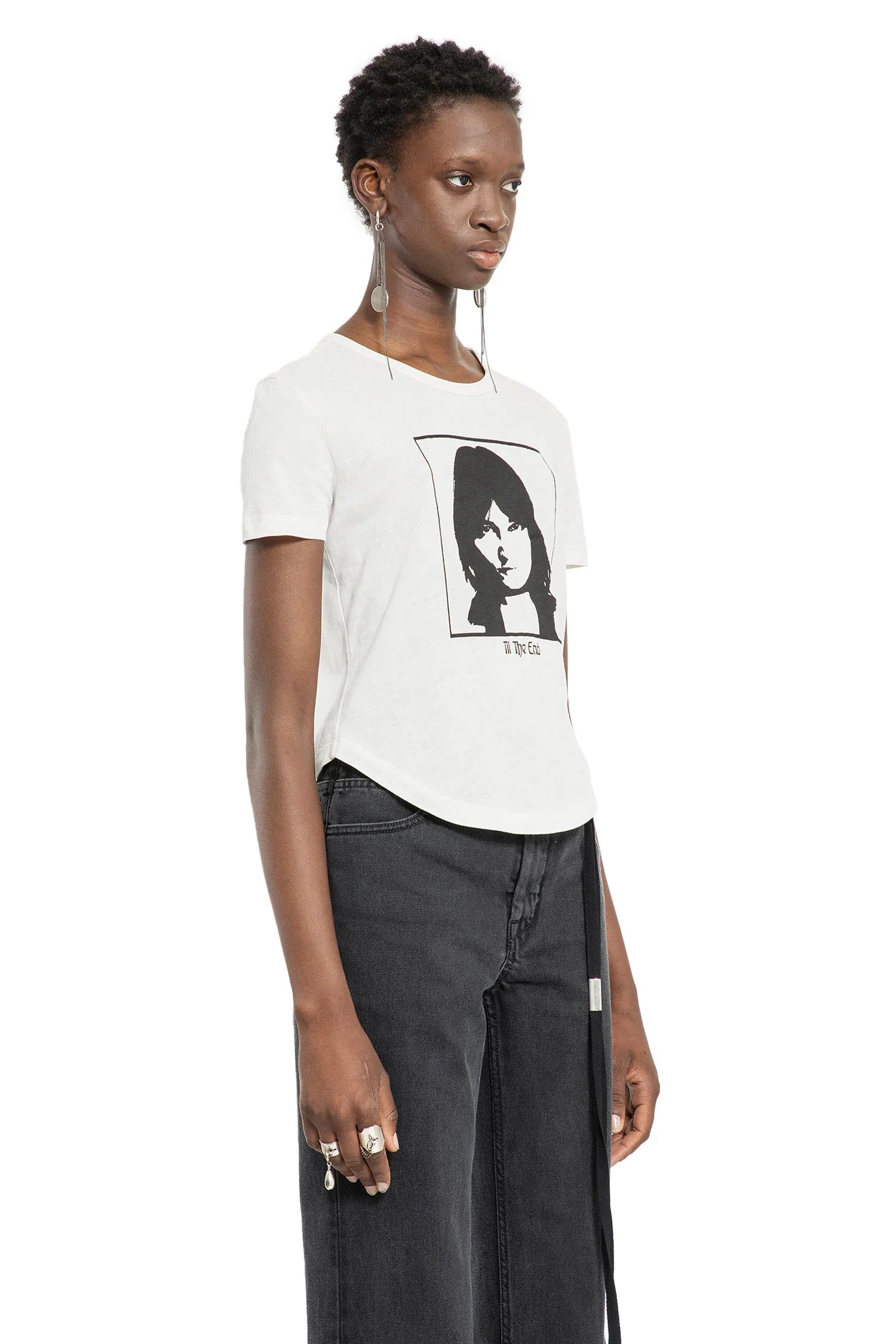 Georgette ''Till The End'' Micro T-Shirt - Antonioli.eu