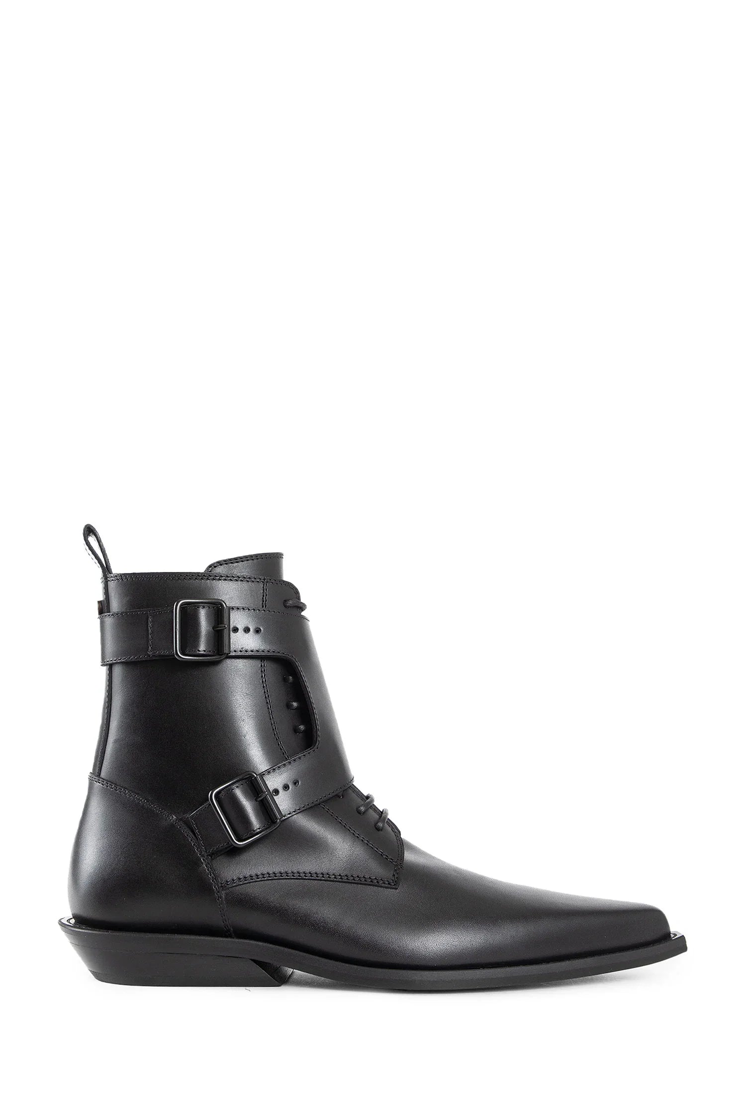 Efro Pointy Monkstrap Ankle Boots - Antonioli.eu