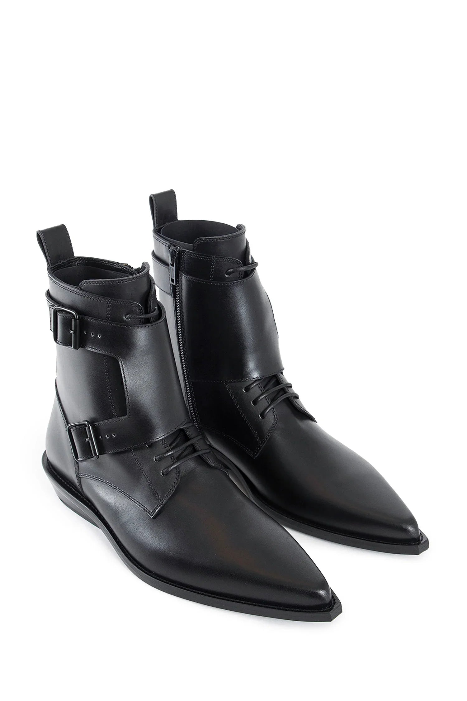 Efro Pointy Monkstrap Ankle Boots - Antonioli.eu