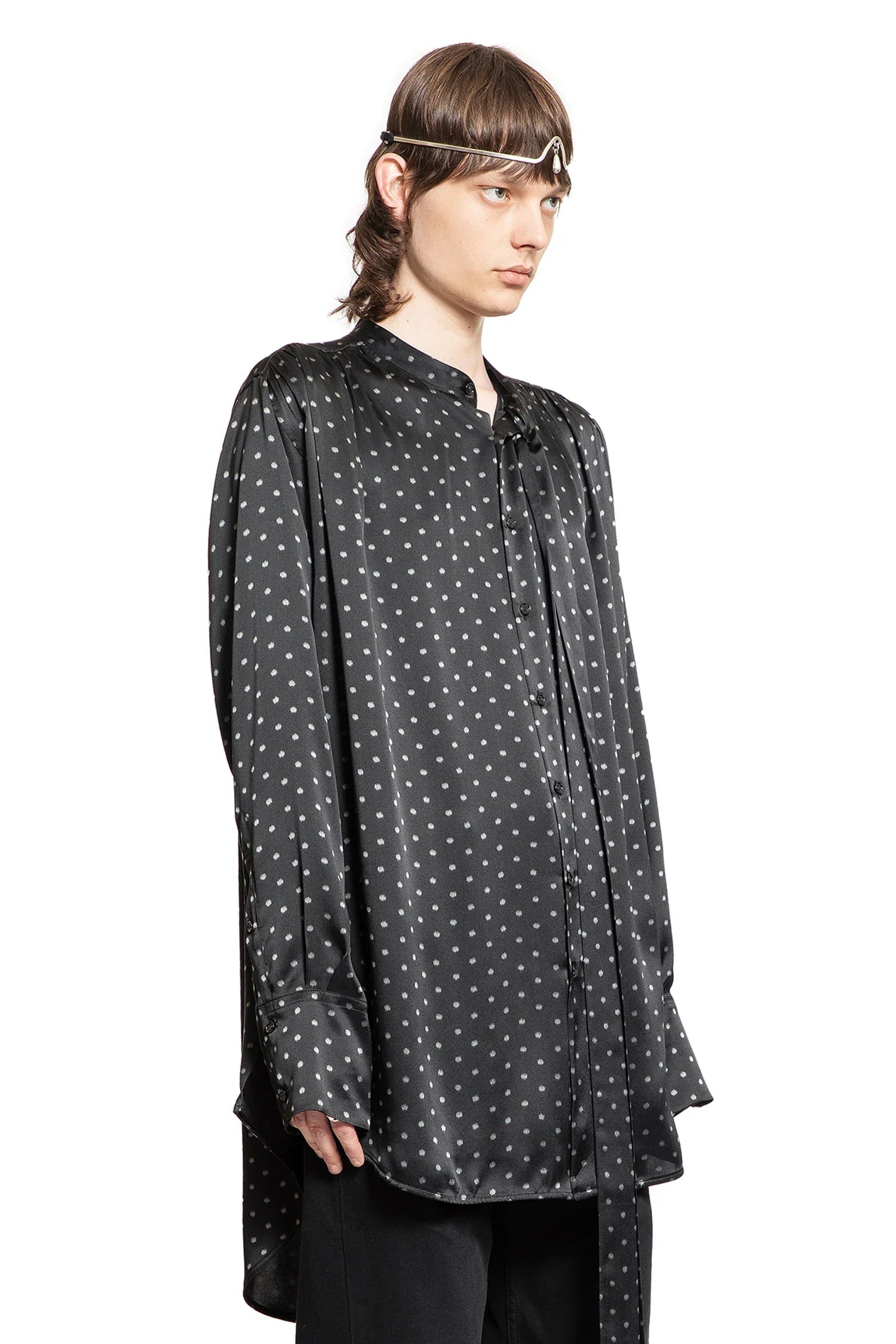 Solan Lavallière Neck-Tie Shirt - Antonioli.eu