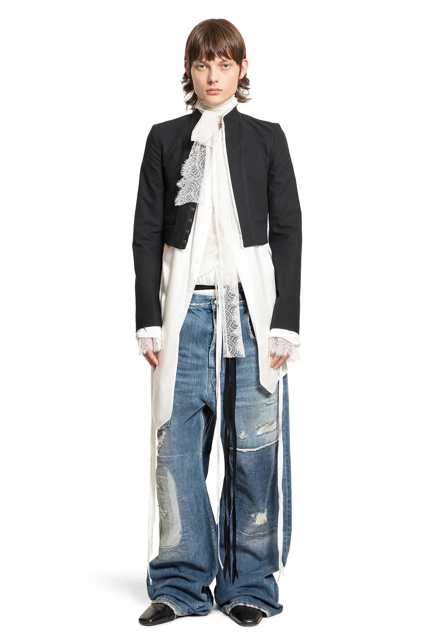 Solan Lavallière Neck-Tie Shirt - Antonioli.eu