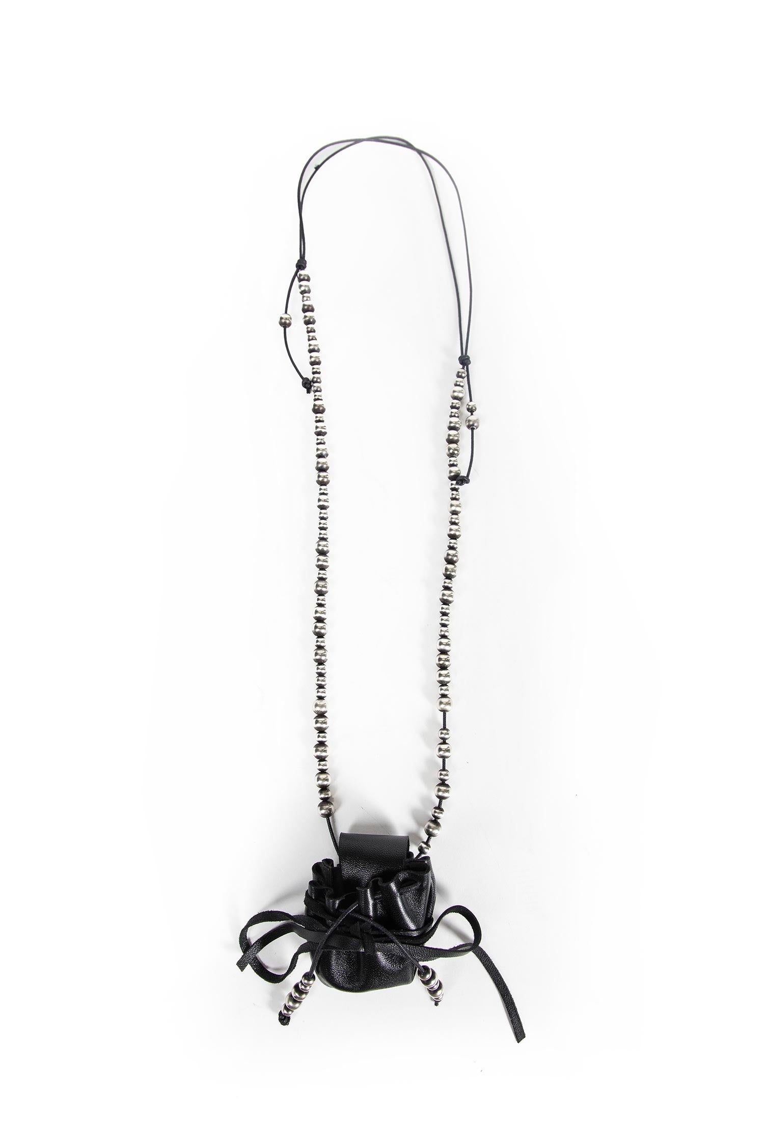 ANT FINE SILVER + OILY CALF SKIN + COTTON