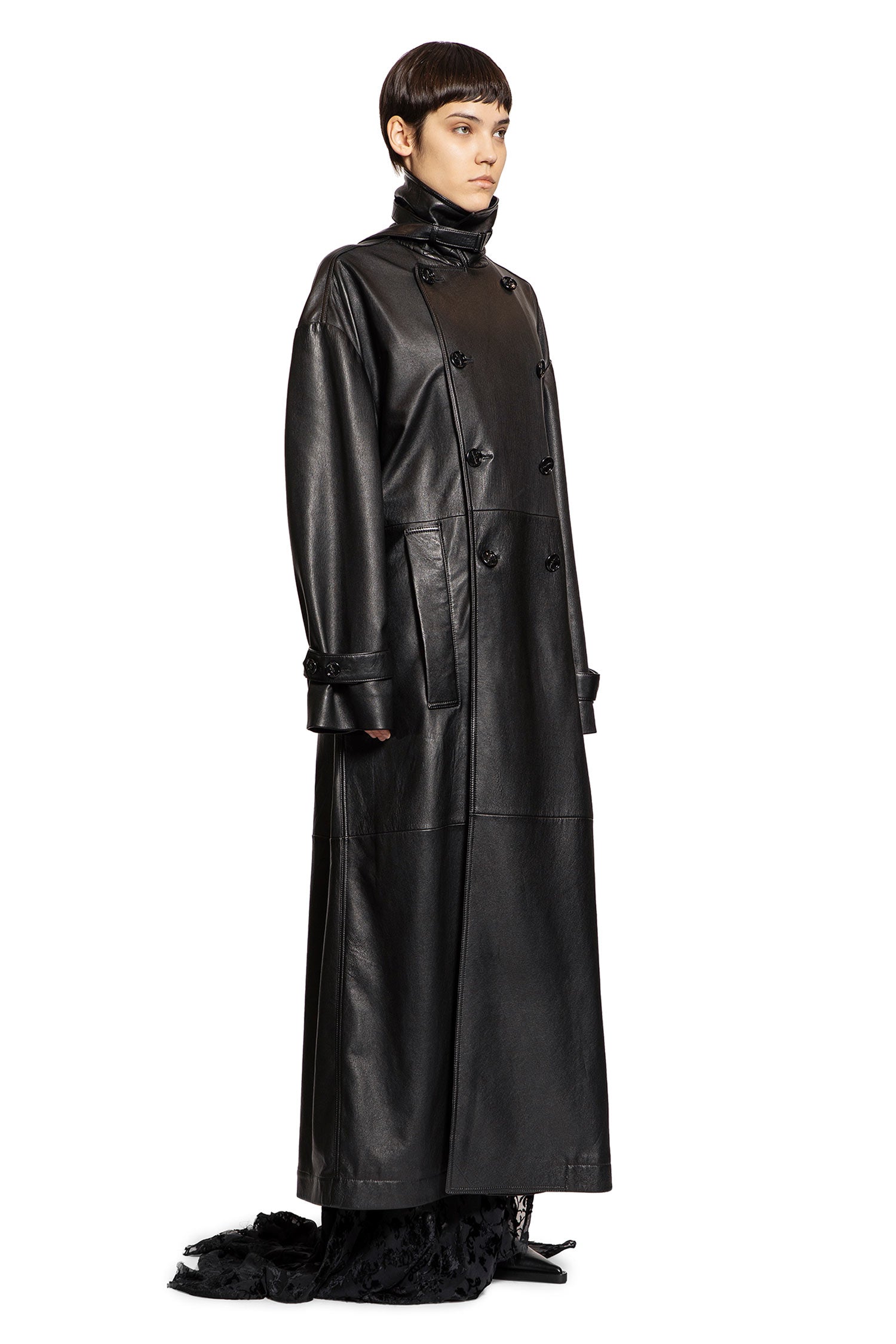 Ansa Double Breasted Trench Coat